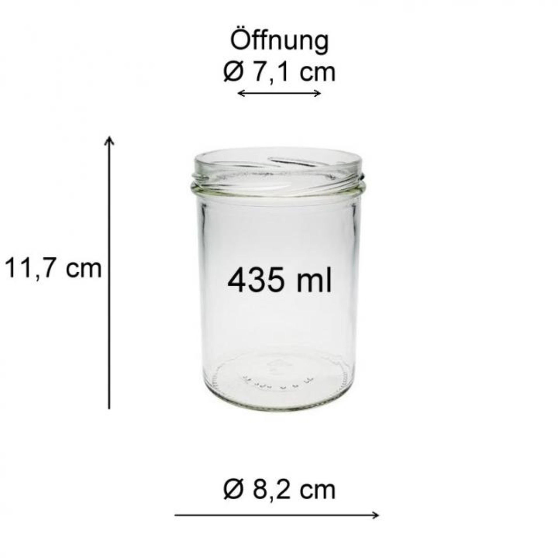 Einmachglas 435 ml Sturzglas mit Deckel, erhältlich in verschiedenen Farben, ideal zum Einkochen und Aufbewahren von Lebensmitteln