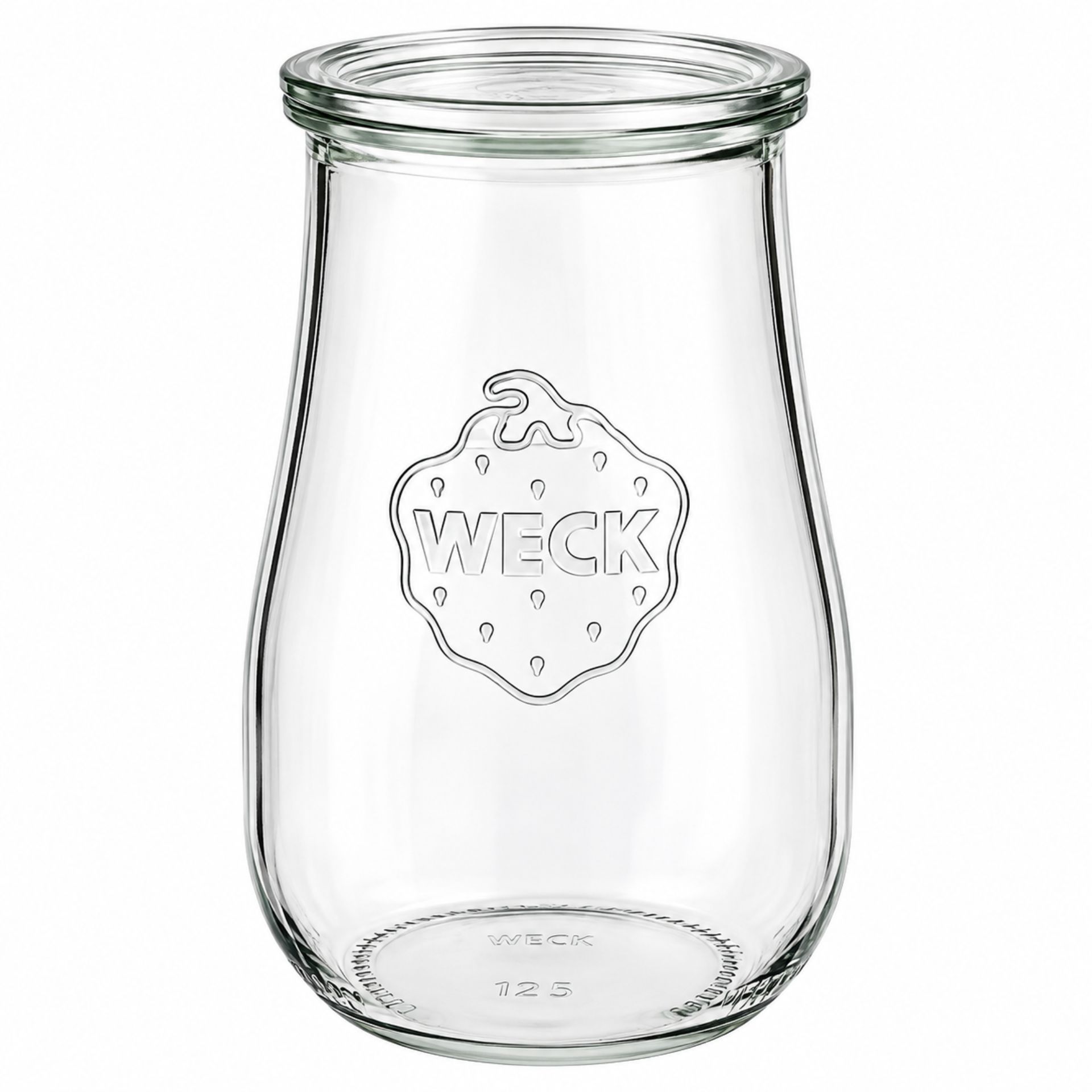 WECK Tulpenglas 1750 ml Rundrandglas mit Deckel