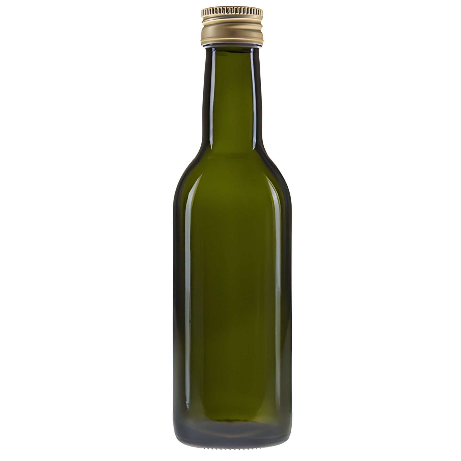 Glasflasche  250 ml rund Antik Ölflasche