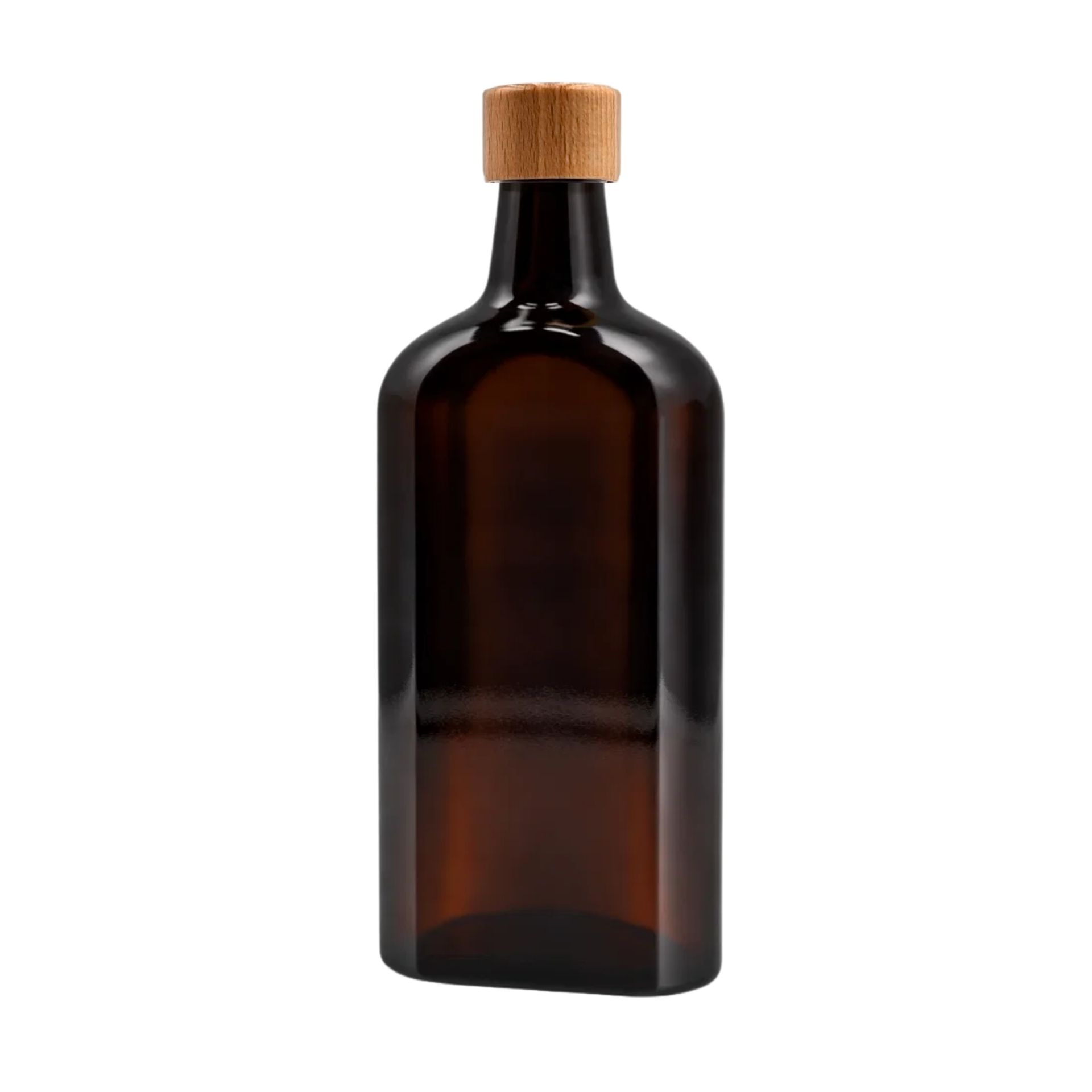 Apothekerflasche 500 ml Meplatflasche braun mit