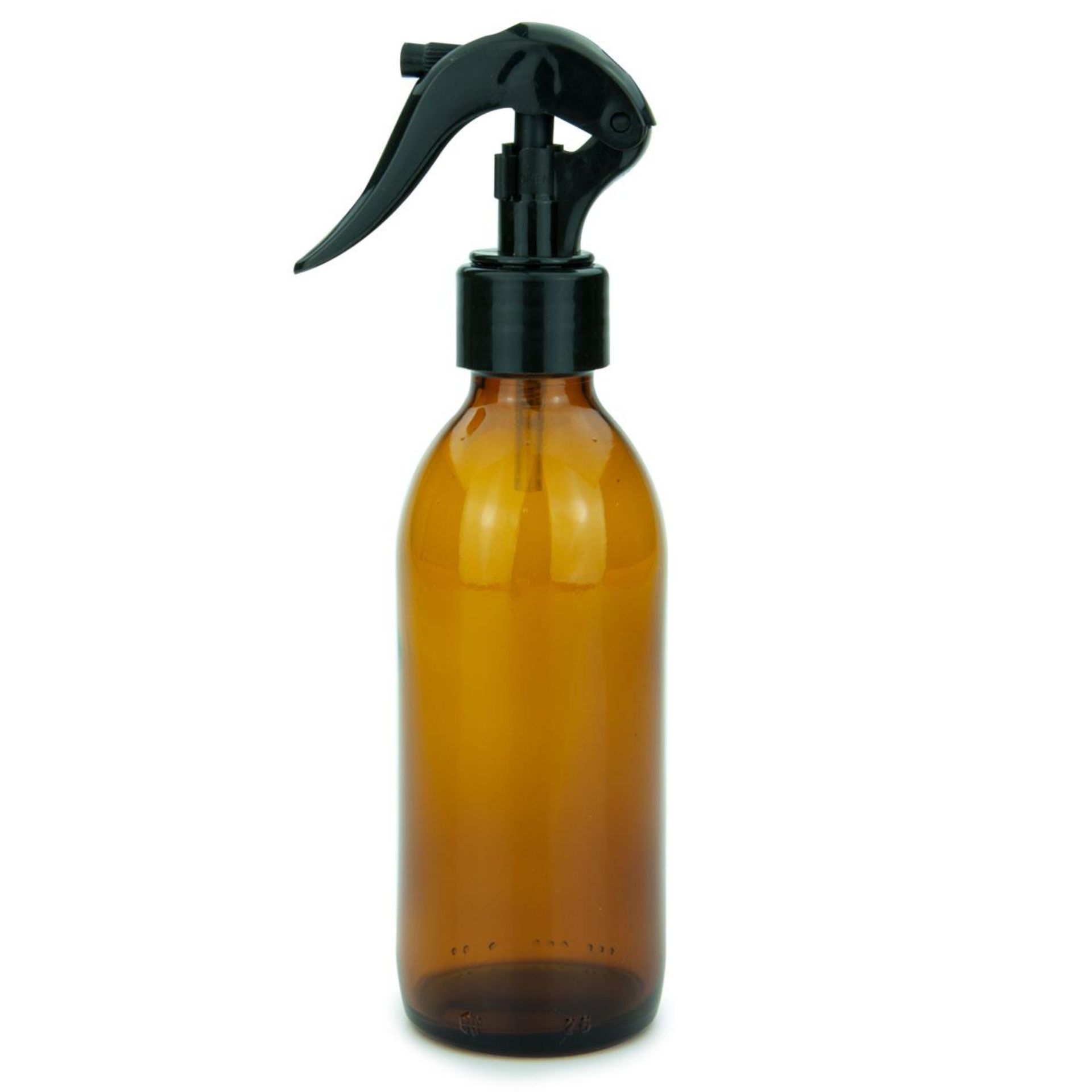 Sprühflasche  200 ml Glas braun mit Trigger