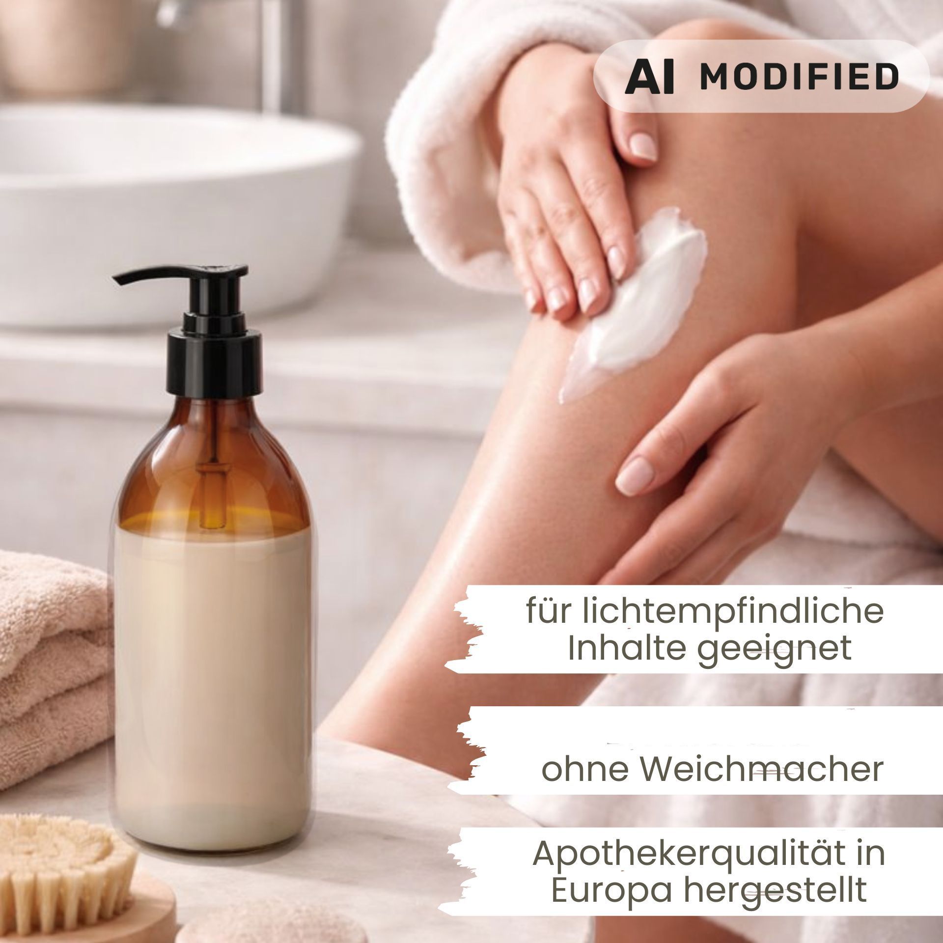 Seifenspender  250 ml Glas Lotionspender