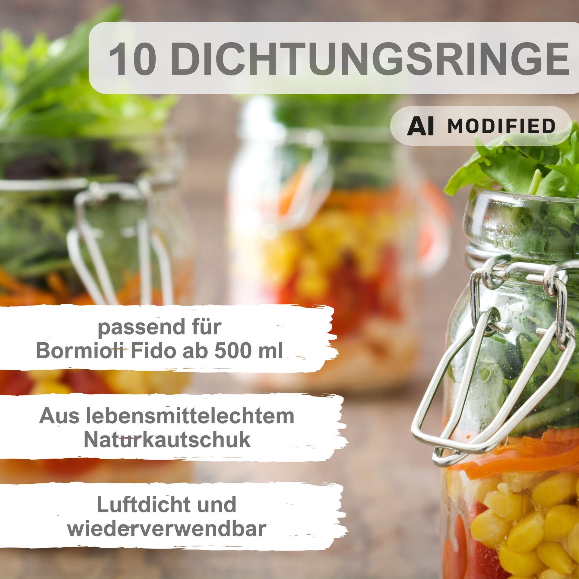 10 Einkochringe 75 x101 mm Gummiringe rot