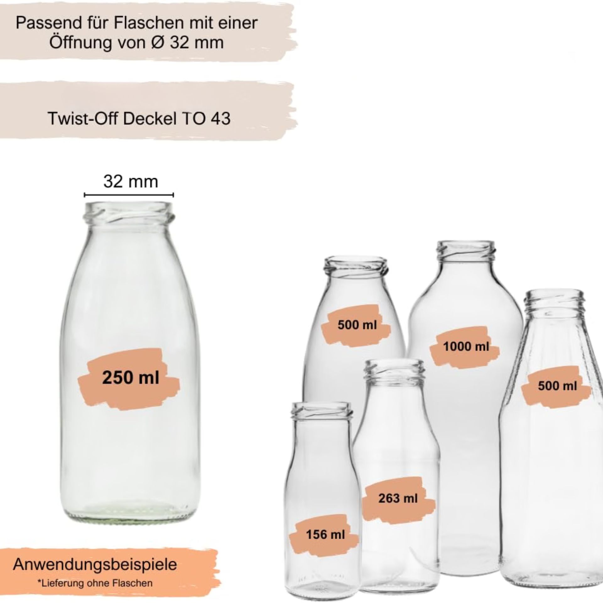 Twist-Off Deckel  TO 43 Gold pasteurisierbar