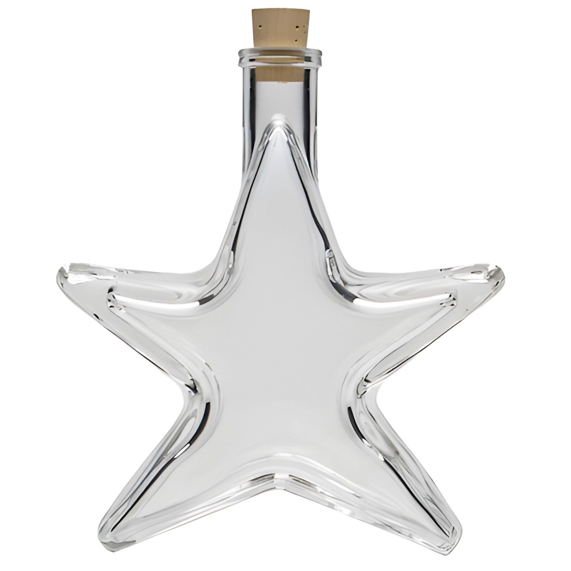 Glasflasche  200 ml Stern