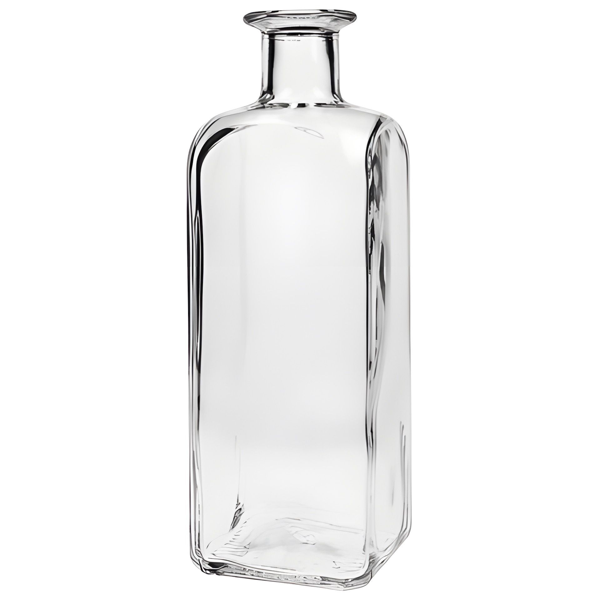Glasflasche 500 ml viereckig mit Korken