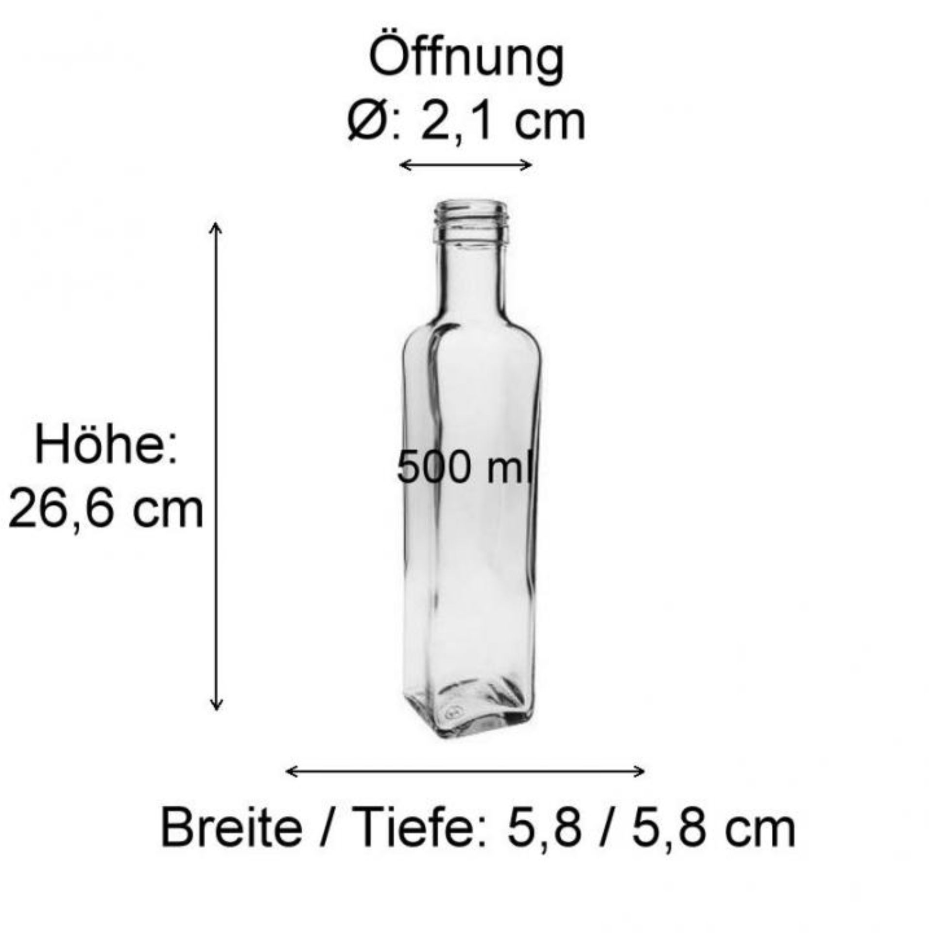 Skizze einer zylindrischen Bierdose mit den Maßen: Höhe 168 mm, Durchmesser 66 mm, Füllvolumen 500 ml; seitliche Ansicht mit Angabe der Dimensionen in Millimetern.