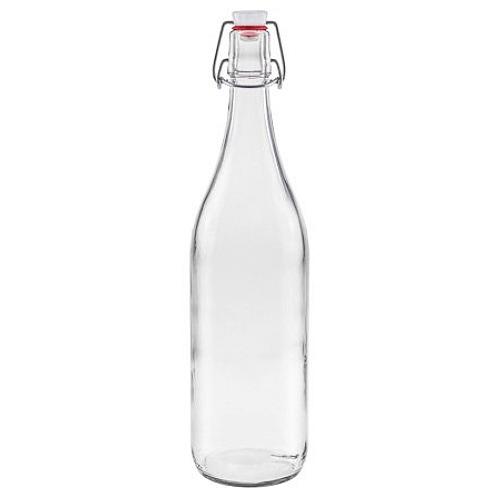 mikken Glasflasche 1000 ml mit Bügelverschluss 
