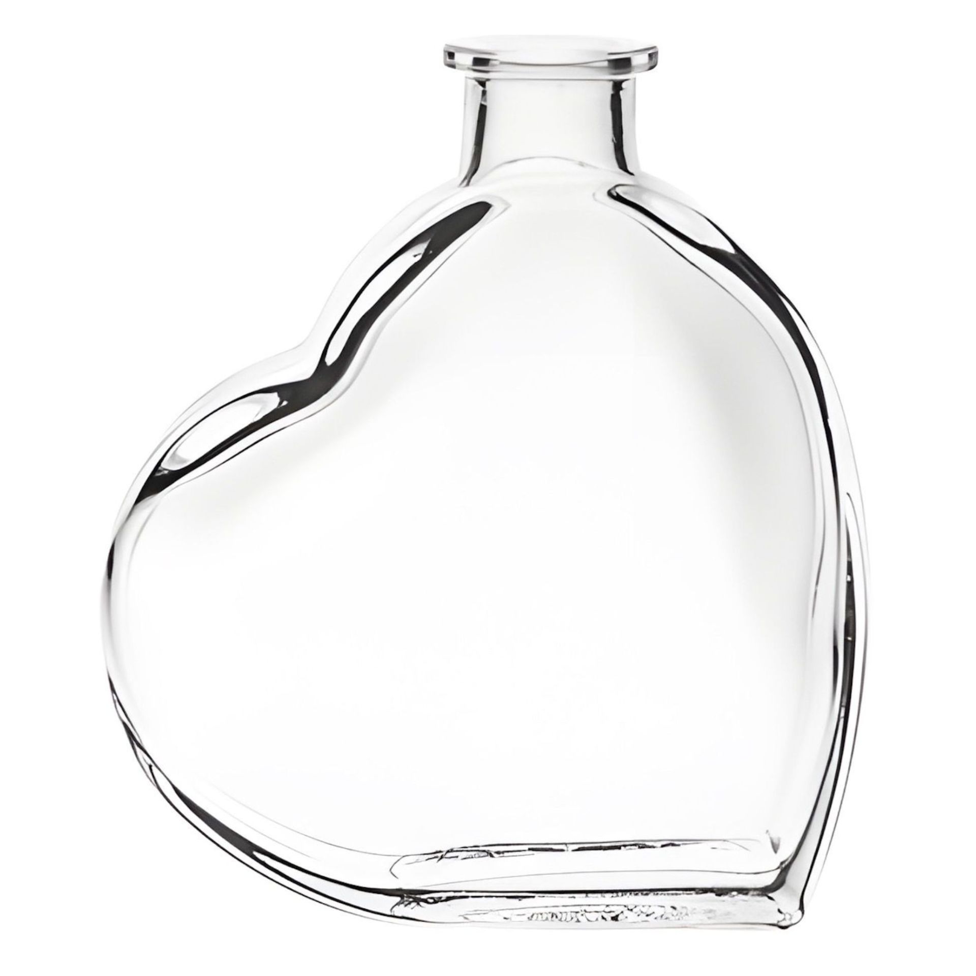 Glasflasche 200 ml Herz mit Korken Glasflasche 200 ml Herz mit Korken
