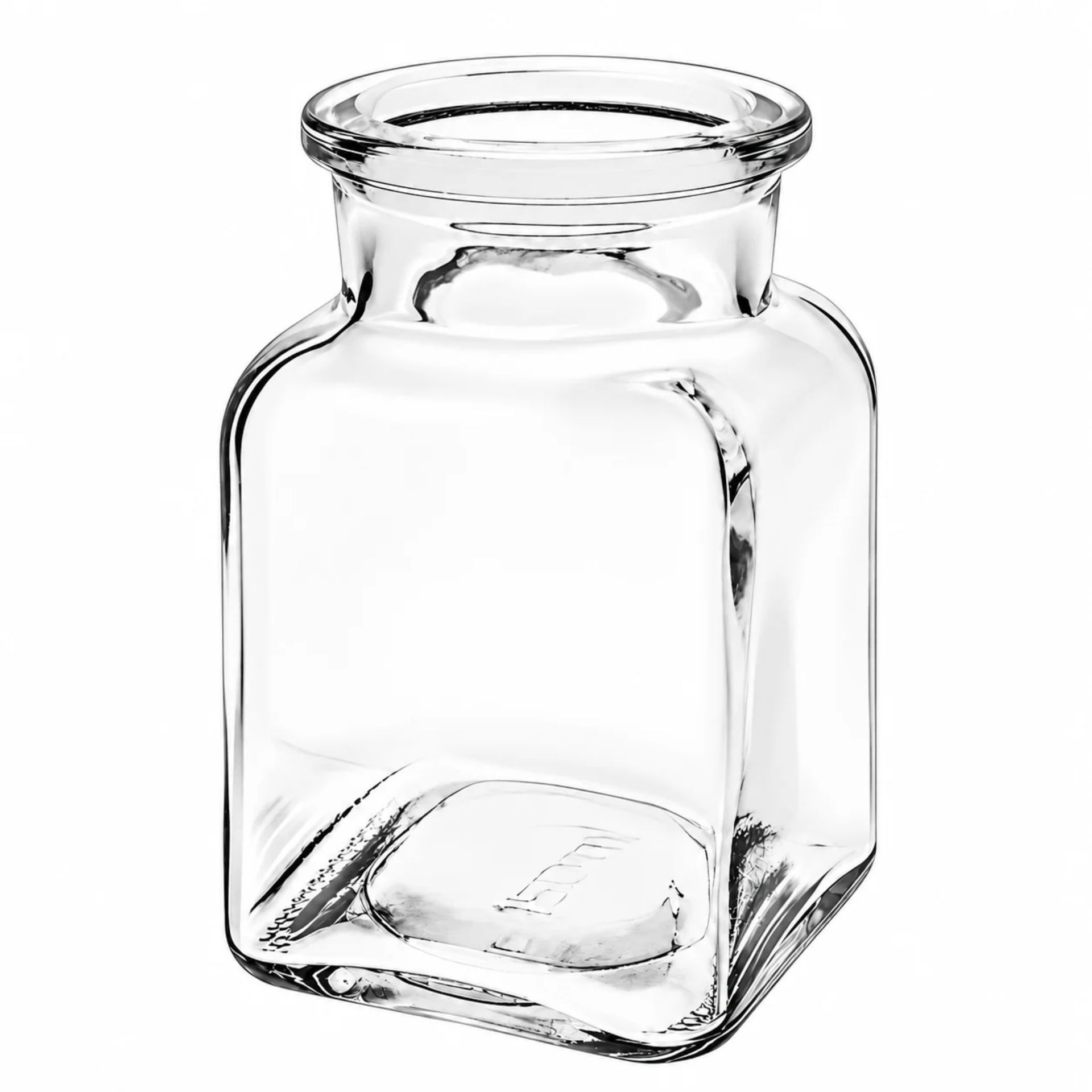 Korkenglas  150 ml Gewürzglas eckig mit Korken