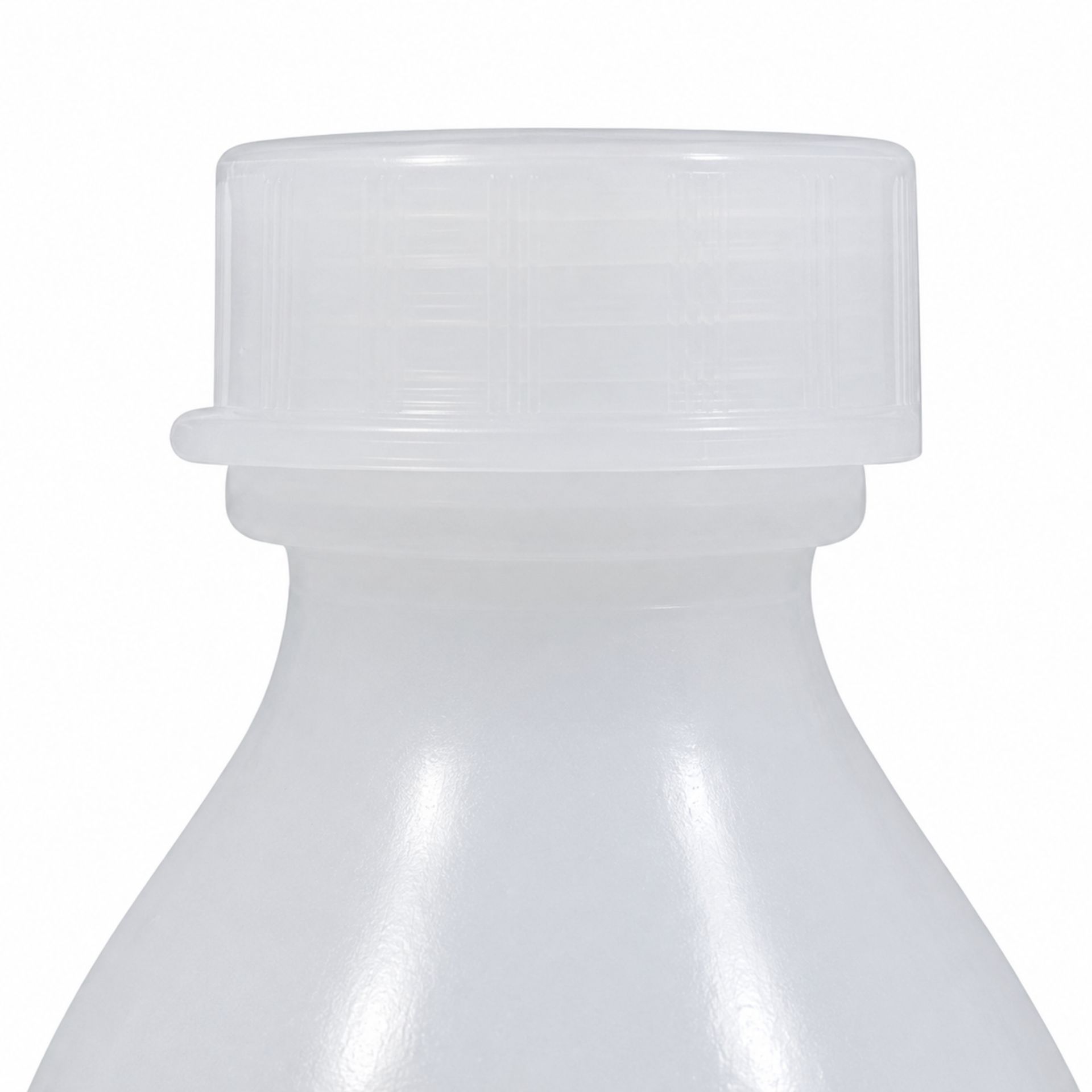 Laborflasche PE 250 ml Enghalsflasche mit Schraubverschluss, hochdichtes Polyethylen, ideal für sichere Aufbewahrung von Flüssigkeiten, medizinische und chemische Anwendungen, robustes Design.