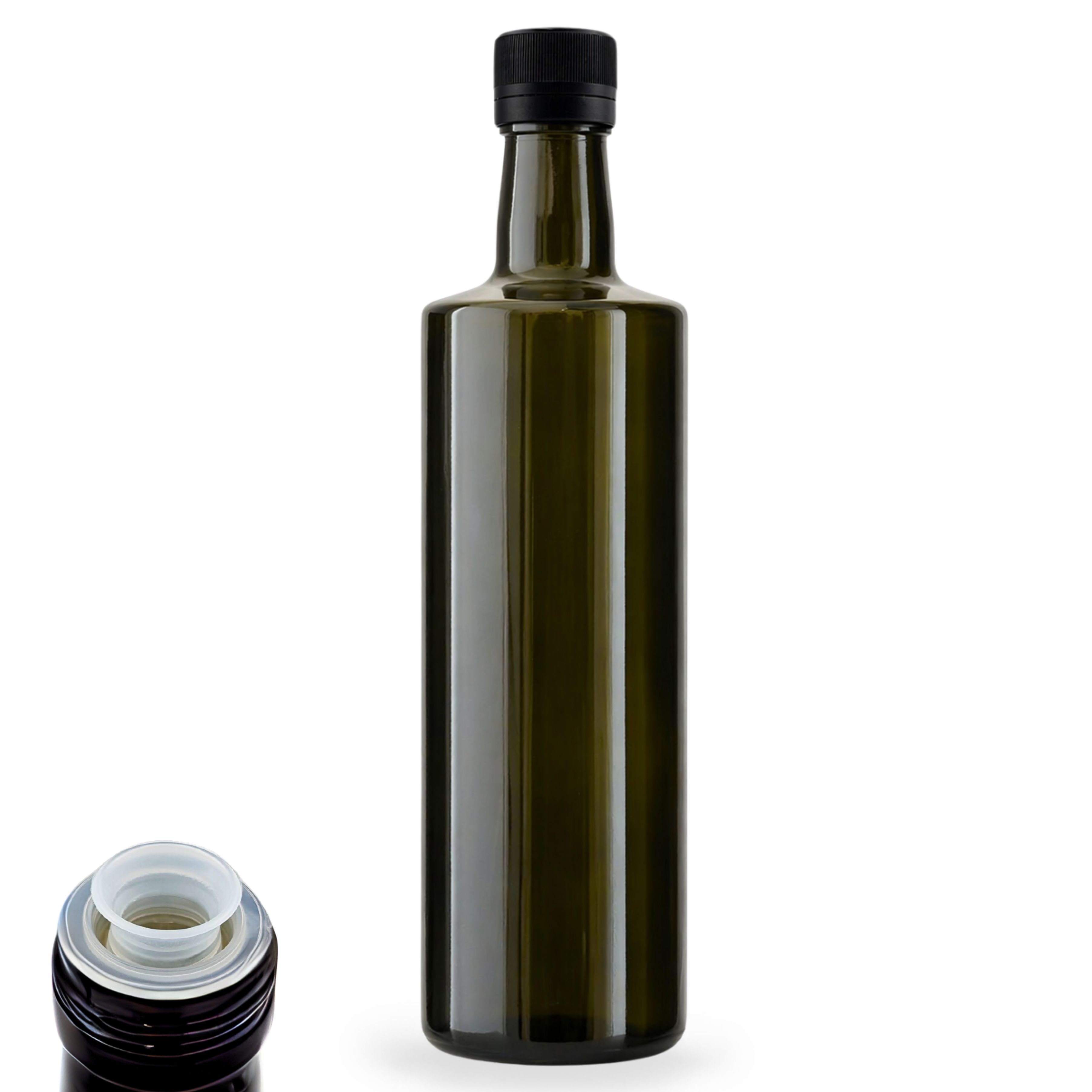 Ölflasche 500 ml Glas antik mit Ausgießer