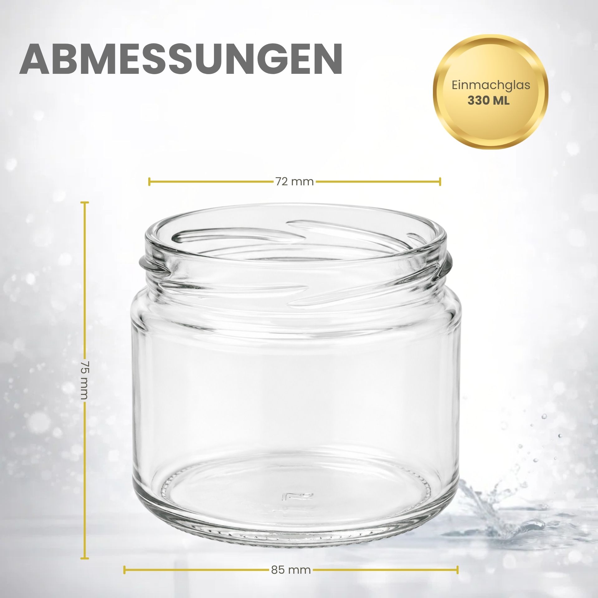 Einmachglas  330 ml  Marmeladenglas