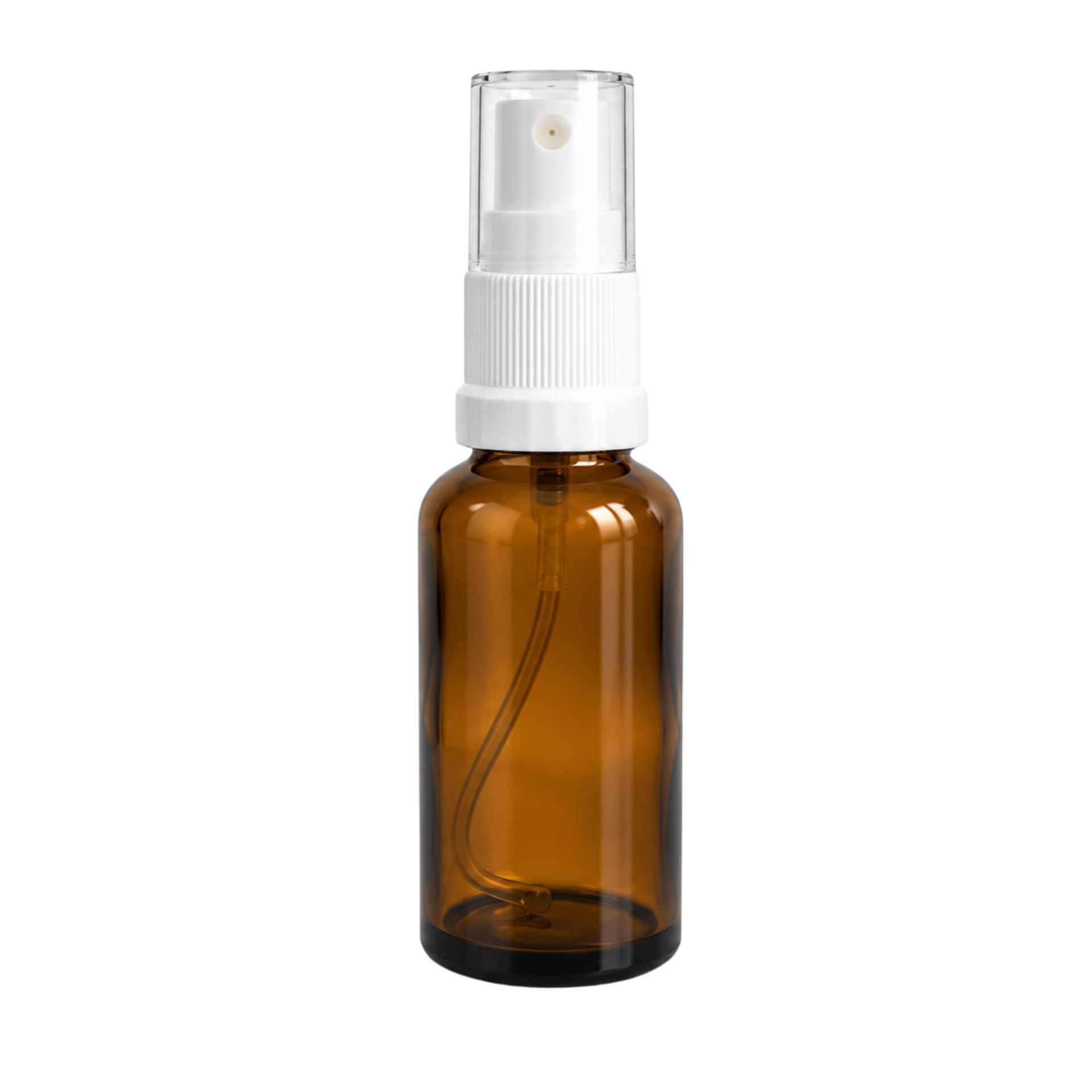 Sprühflasche 30 ml Braun mit Zerstäuber - Praktische Glasflasche ideal für kosmetische Flüssigkeiten oder Aromatherapien - Hochwertiges Design für eine einfache Handhabung und sicheren Verschluss