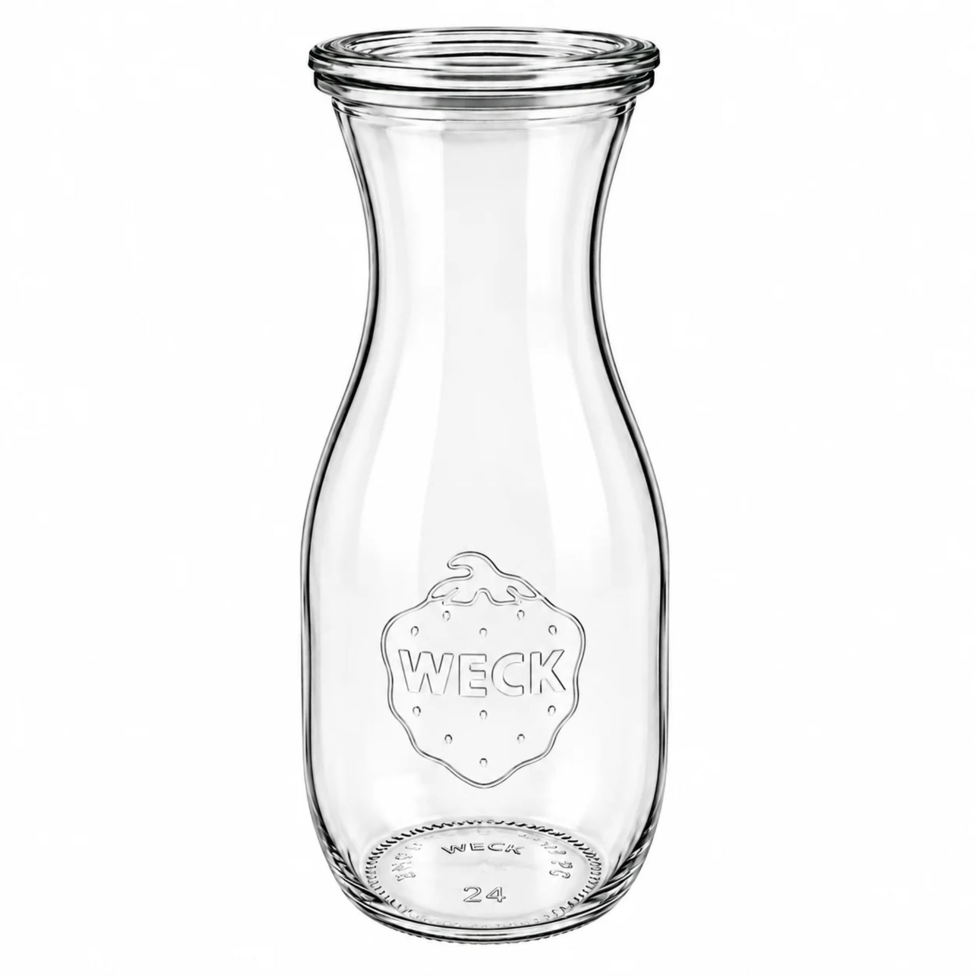 WECK Saftflasche  530 ml Weckflasche mit Deckel ½ Liter