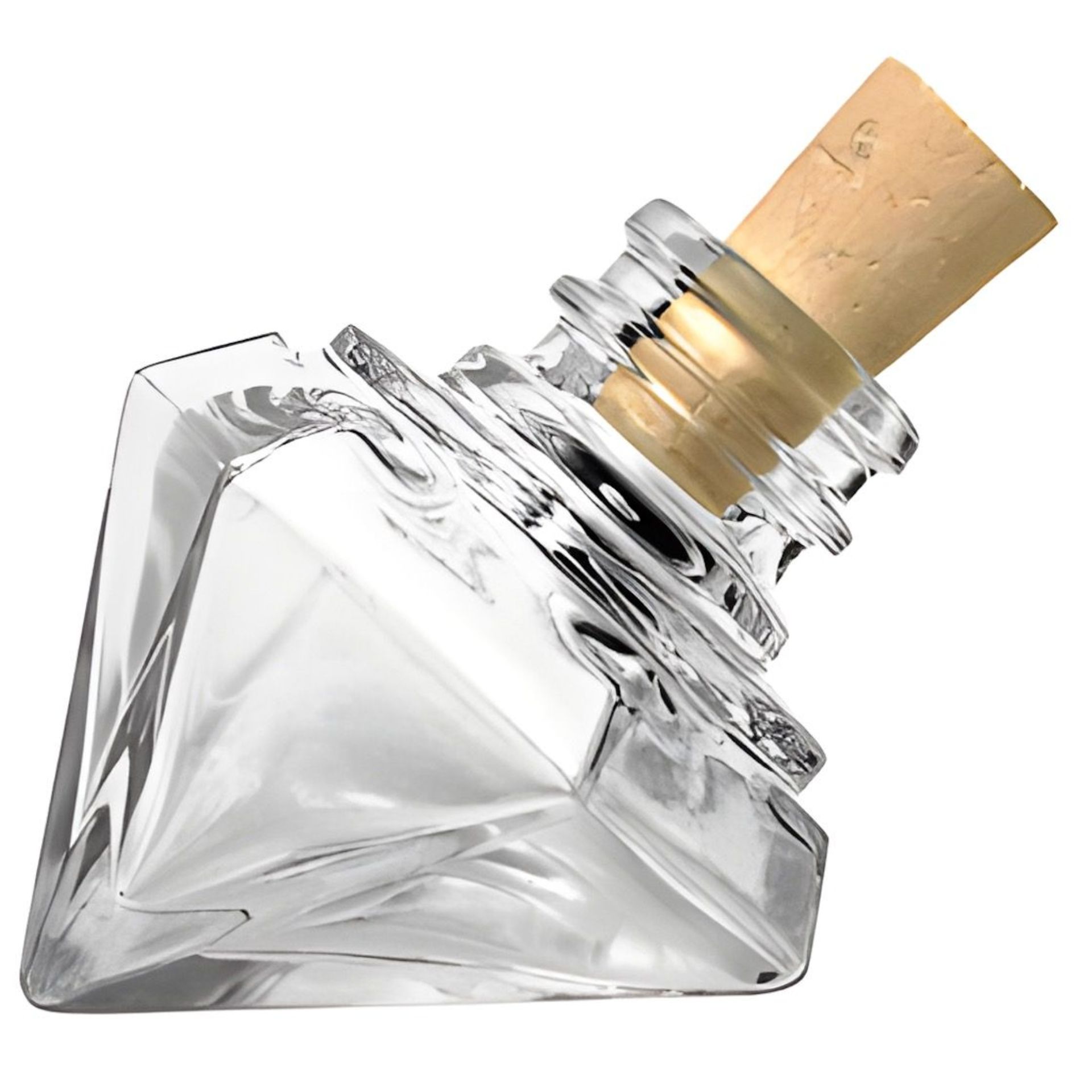 Glasflasche   15 ml Diamant mit Korken