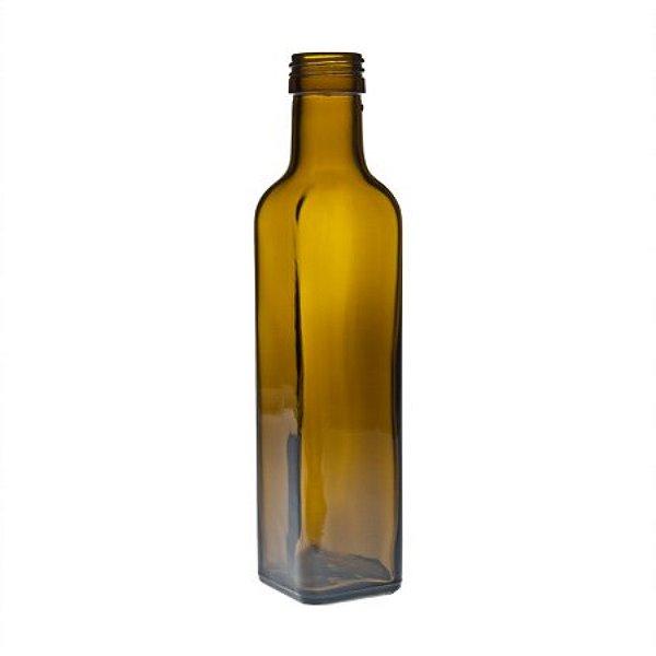 Braune Ölflasche 250 ml viereckig leere braune Glasflaschen Flaschen für Öl kaufen