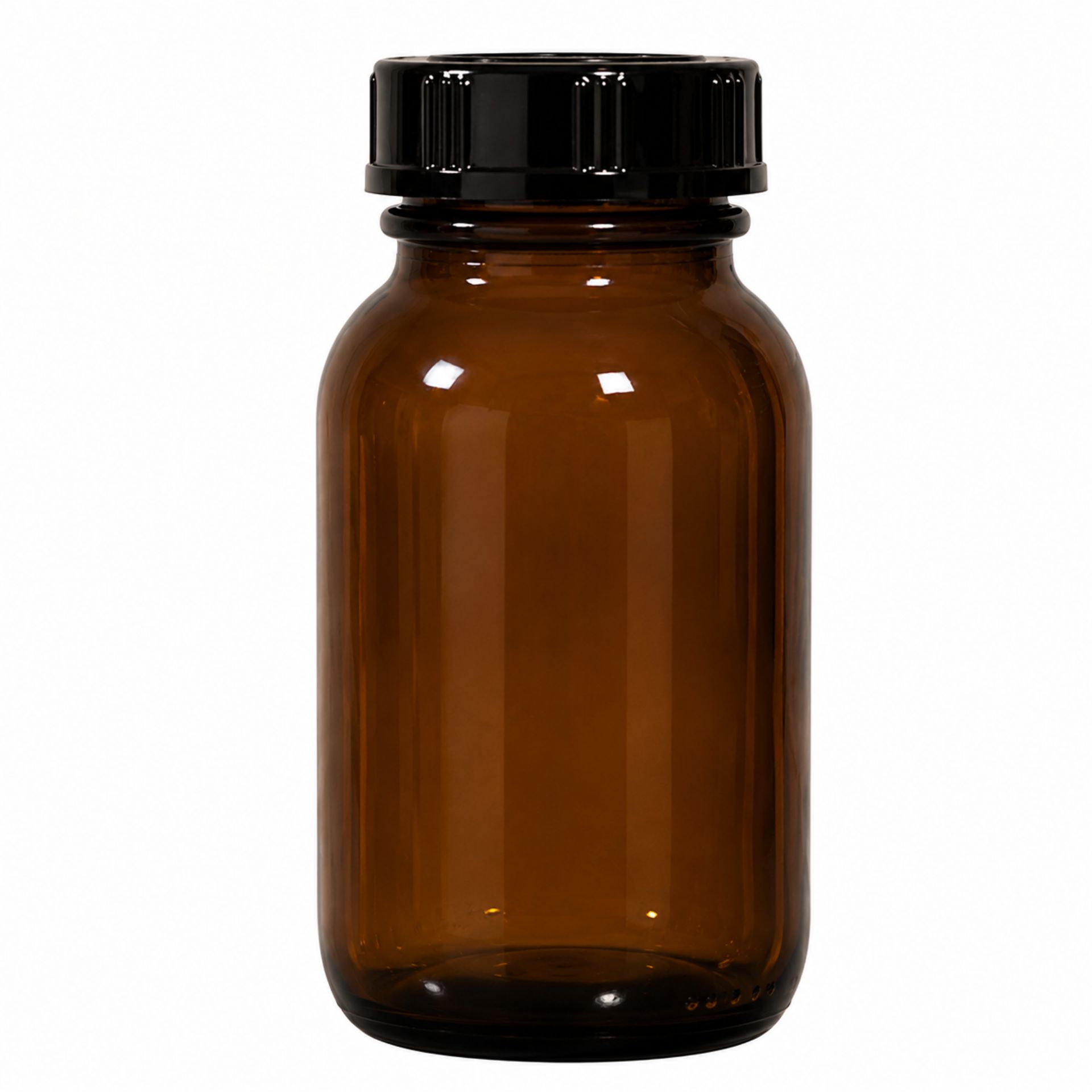 Apothekerflasche 100 ml Weithalsflasche braun mit Schraubdeckel, ideal für Lagerung und Transport von Flüssigkeiten, lichtgeschützte Braunglas-Flasche für optimale Konservierung von empfindlichen Substanzen.
