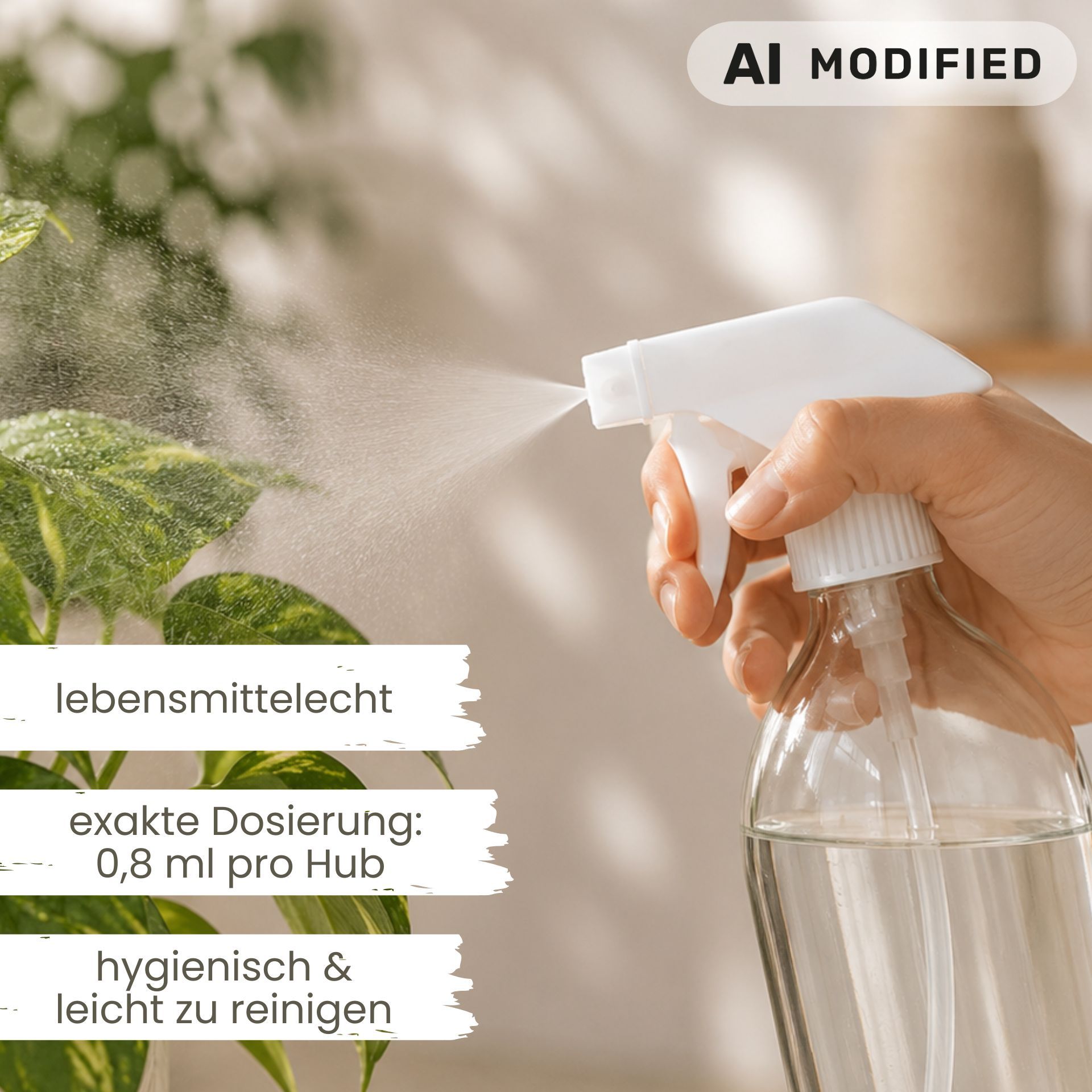 Sprühflasche  250 ml Glas mit Trigger