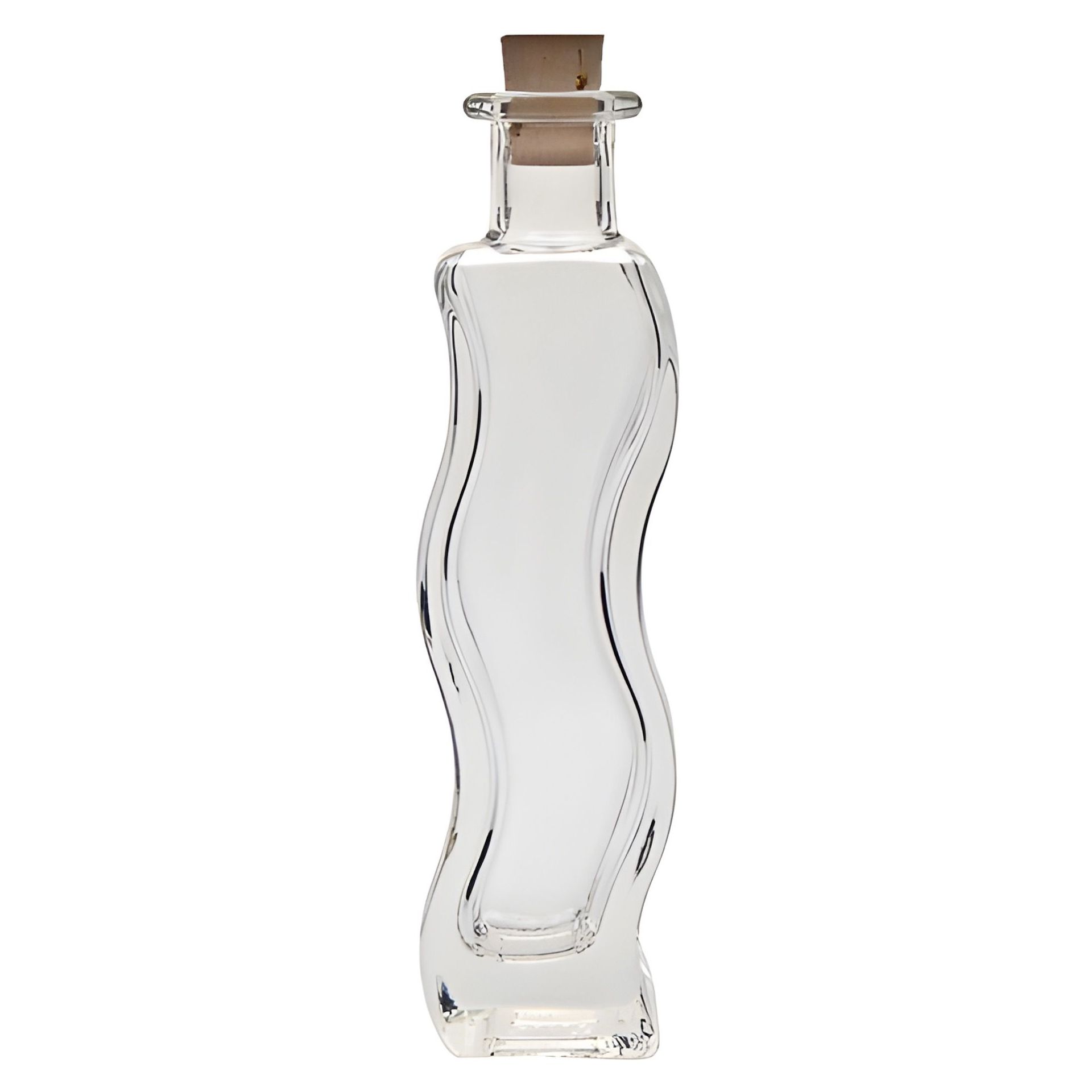 Glasflasche 200 ml Welle