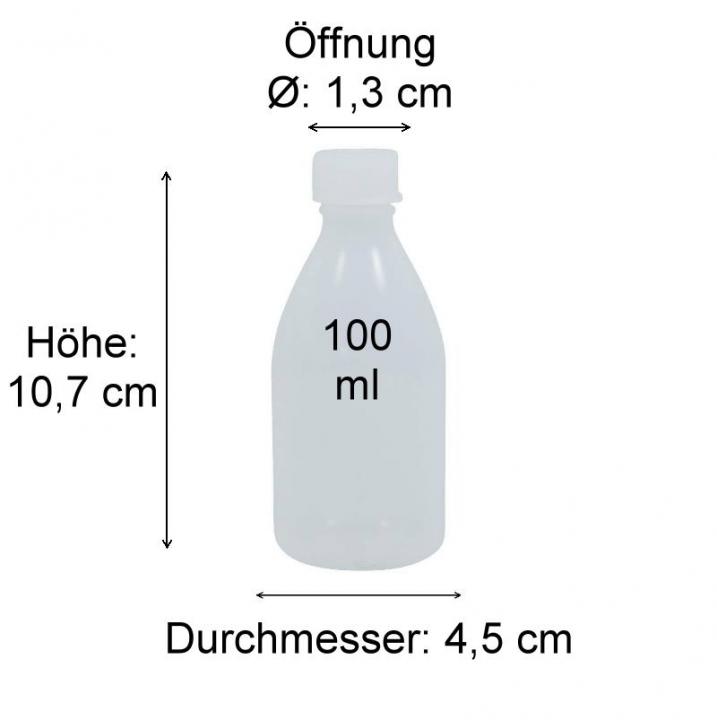 Laborflasche PE  100 ml Enghalsflasche Kunststoff