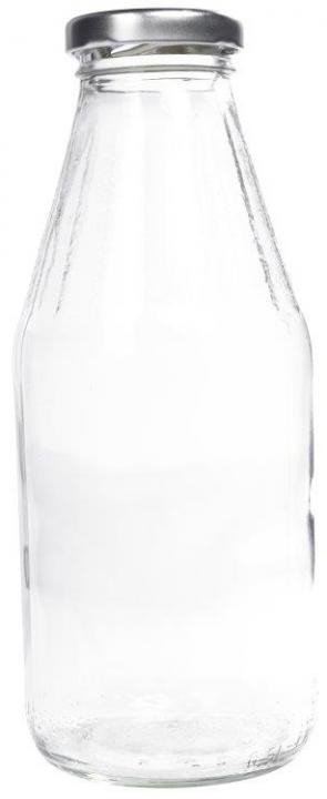Glasflasche  500 ml Facetten
