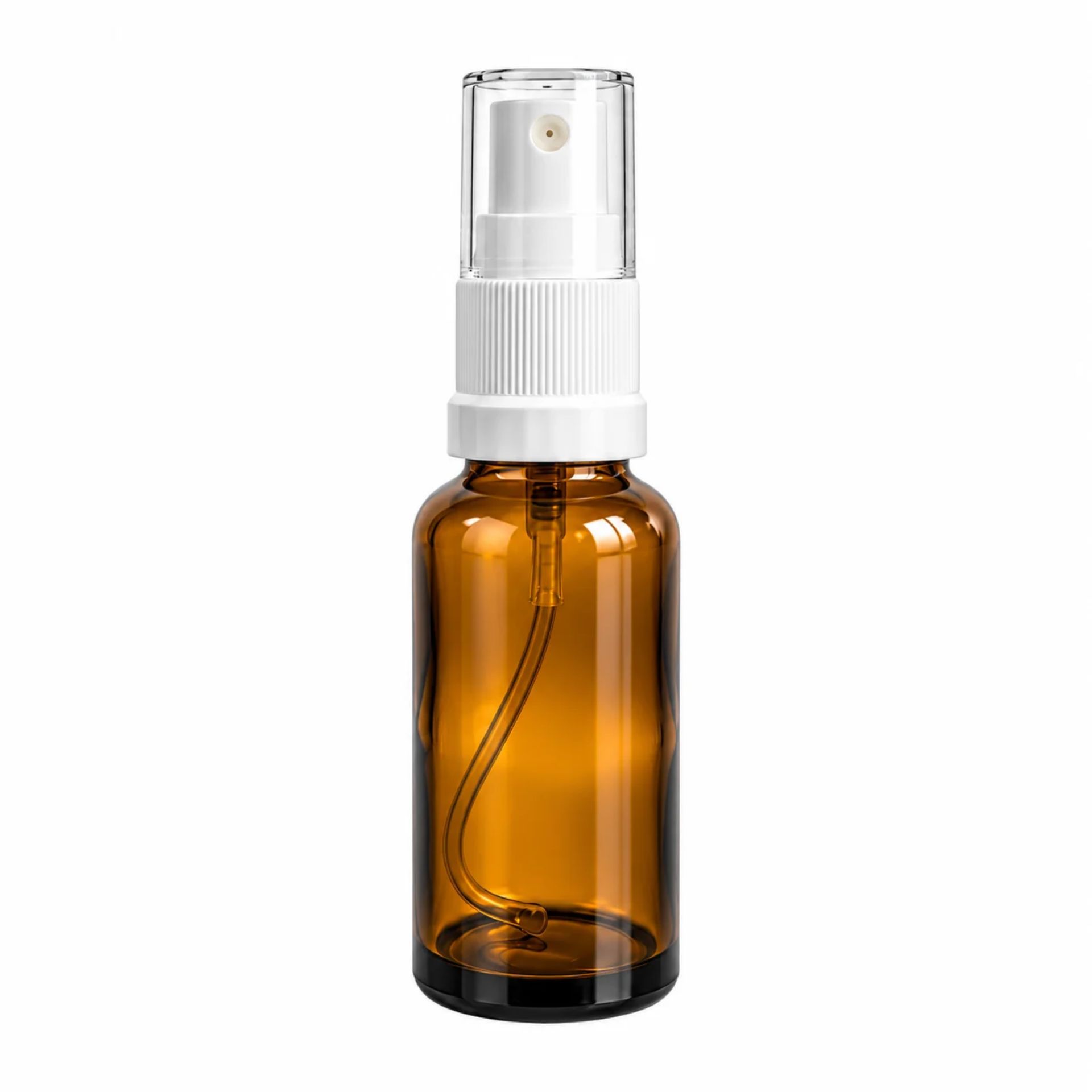 Sprühflasche 30 ml Braun mit Zerstäuber - Praktische Glasflasche ideal für kosmetische Flüssigkeiten oder Aromatherapien - Hochwertiges Design für eine einfache Handhabung und sicheren Verschluss