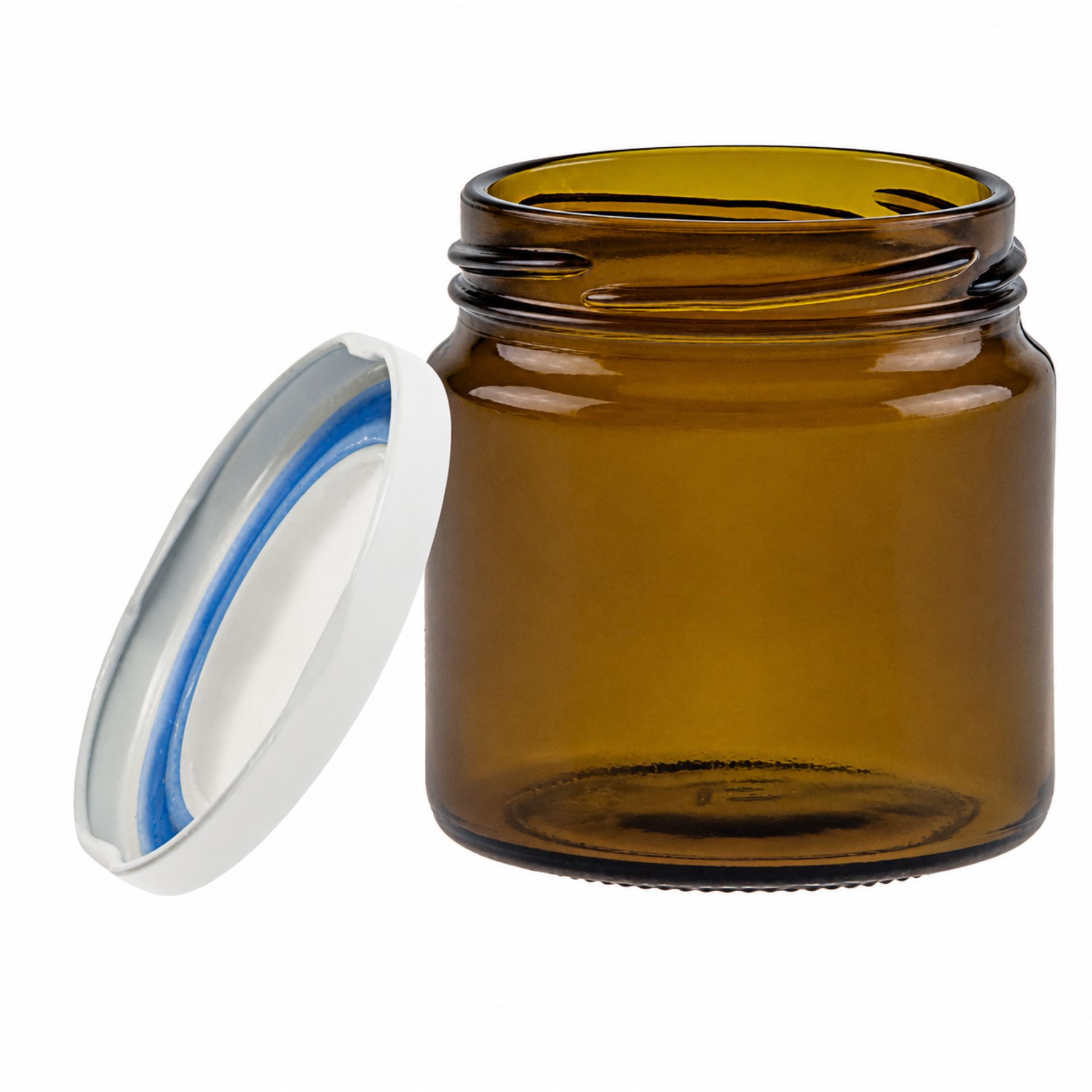 Einmachglas  215 ml braun Rundglas