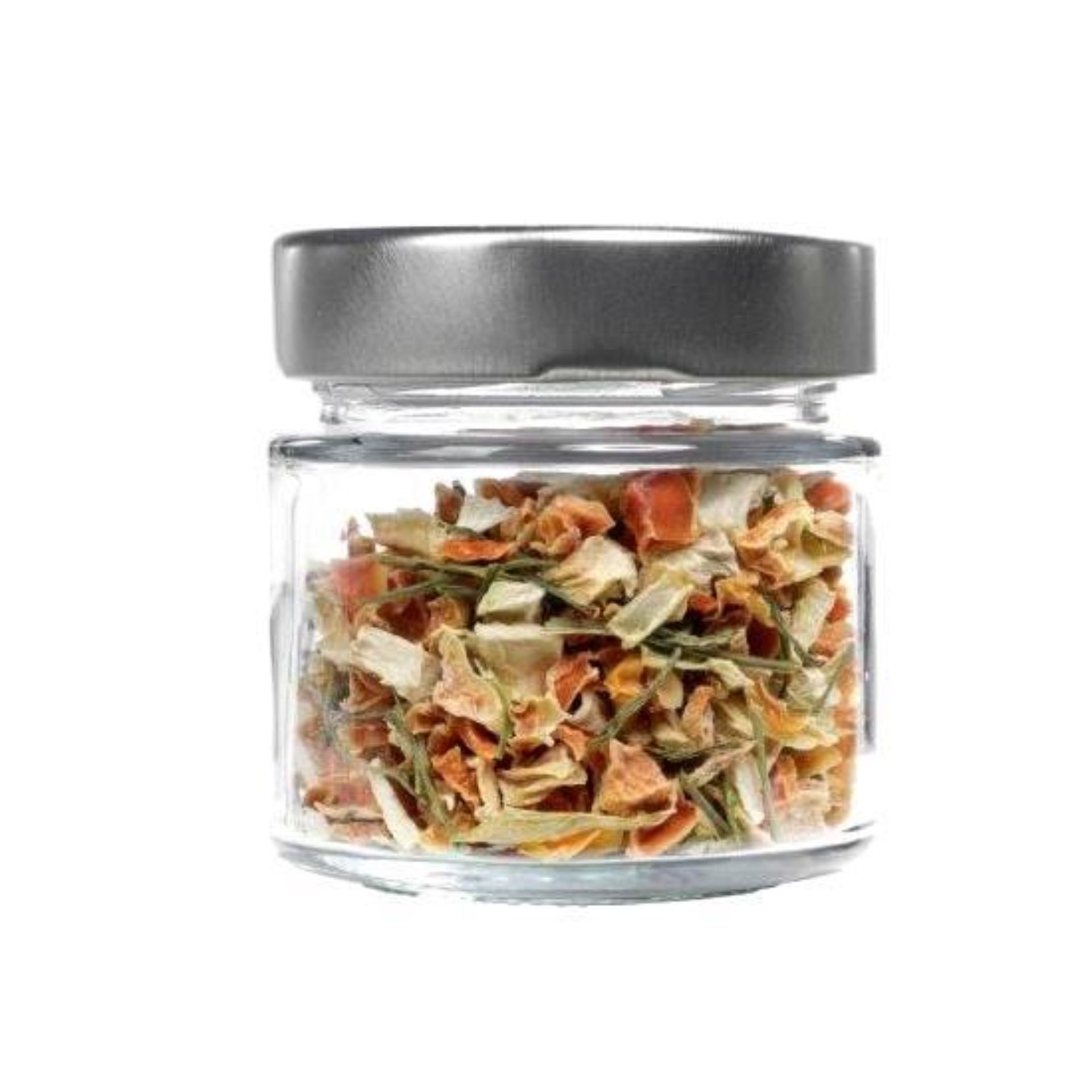 Vollglas-Flasche mit Bügelverschluss und Fassungsvermögen von 1,25 Litern – ideal für Getränke und Vorratshaltung Ein Arrangement aus bunten, aufeinander gestapelten Getränkedosen mit kreativen und farbenfrohen Designs bildet einen visuell ansprechenden Anblick auf einem Regal.