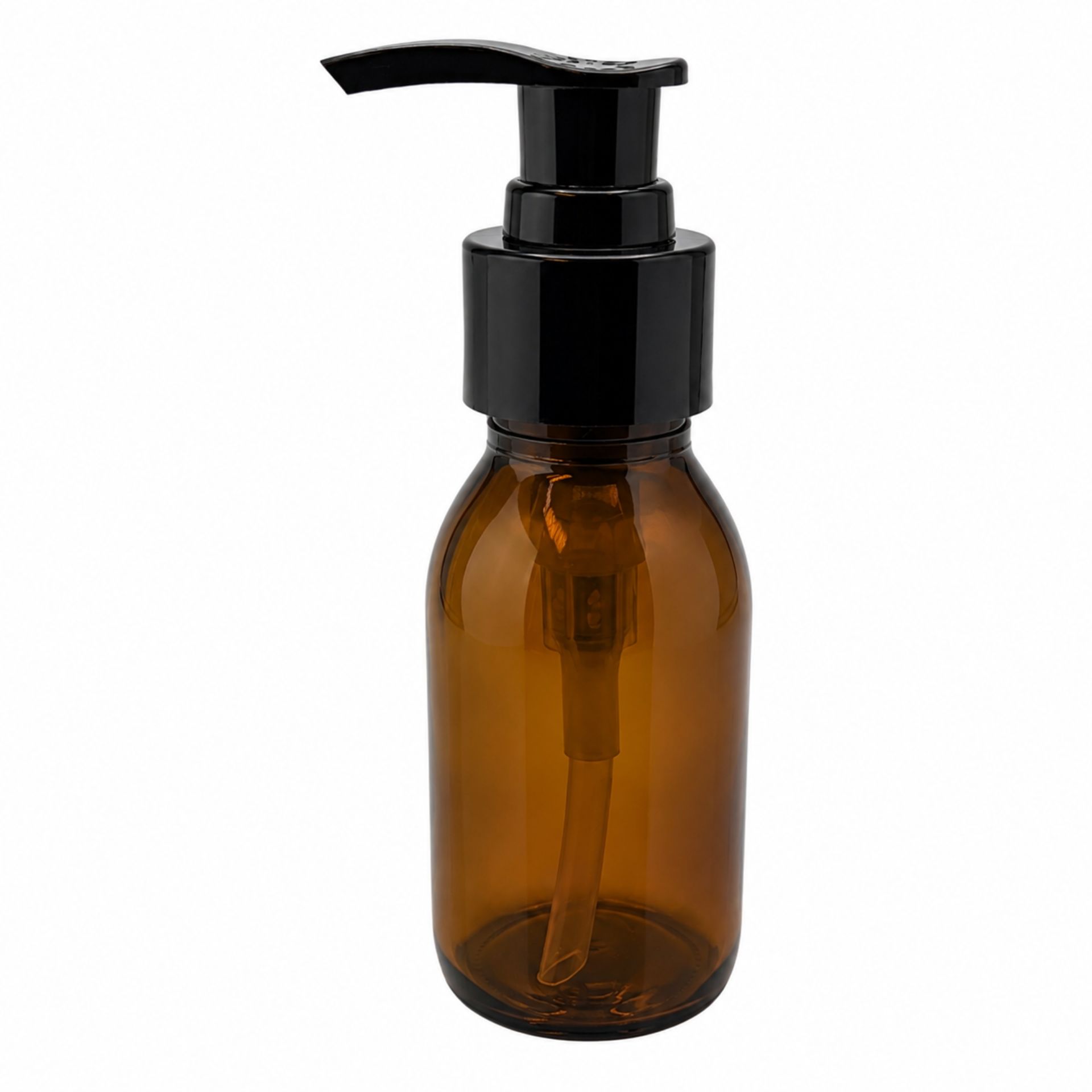 Seifenspender     50 ml braun Lotionspender PET Kunststoff