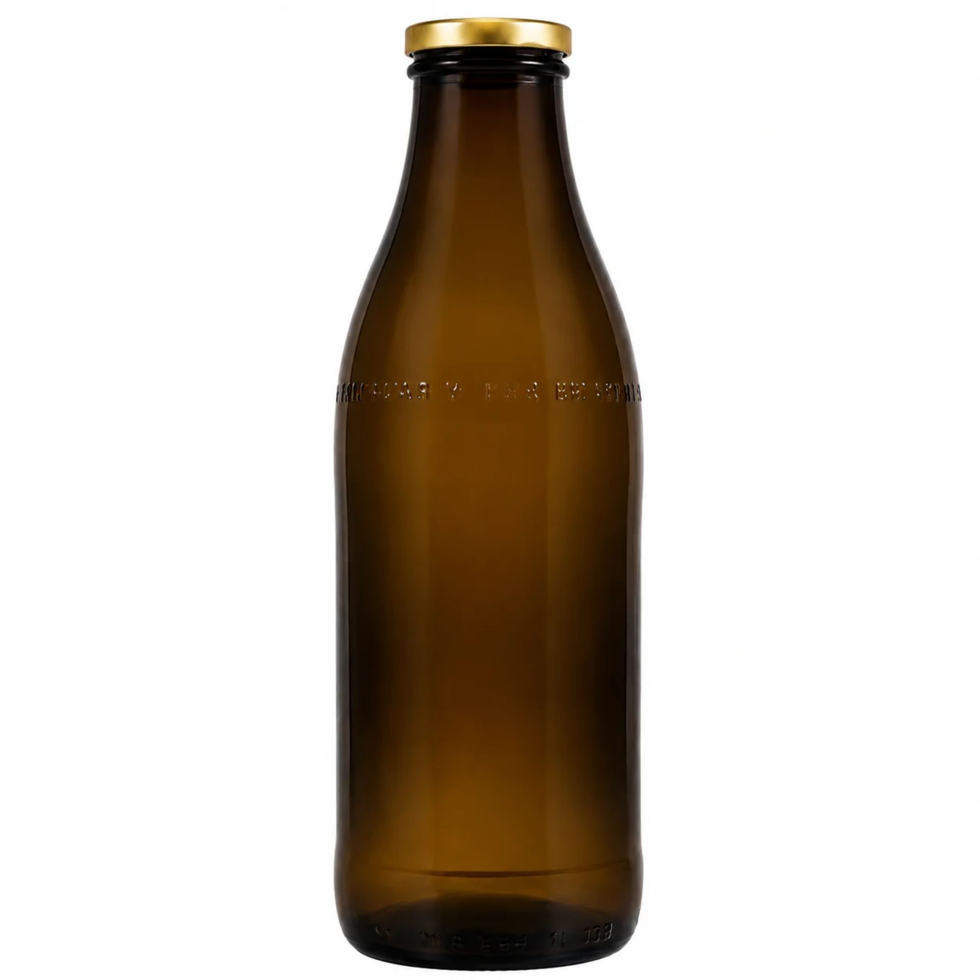 Glasflasche mit Schraubverschluss 1000 ml Milchflasche