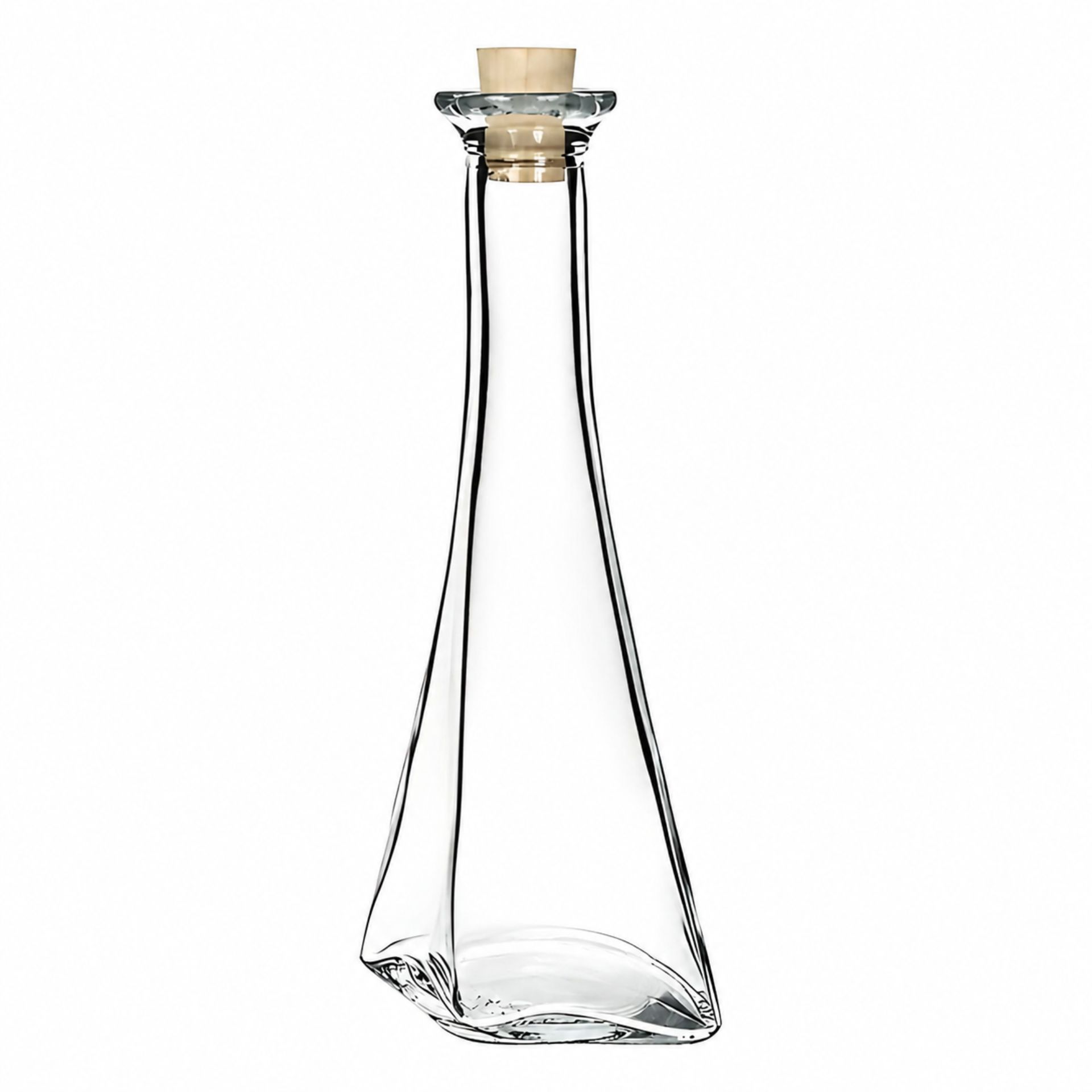 Glasflasche 100 ml Tri mit Korken