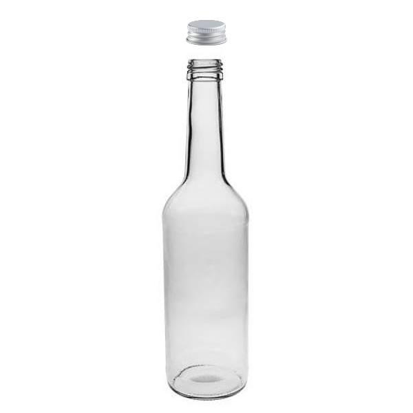 Glasflasche  500 ml rund