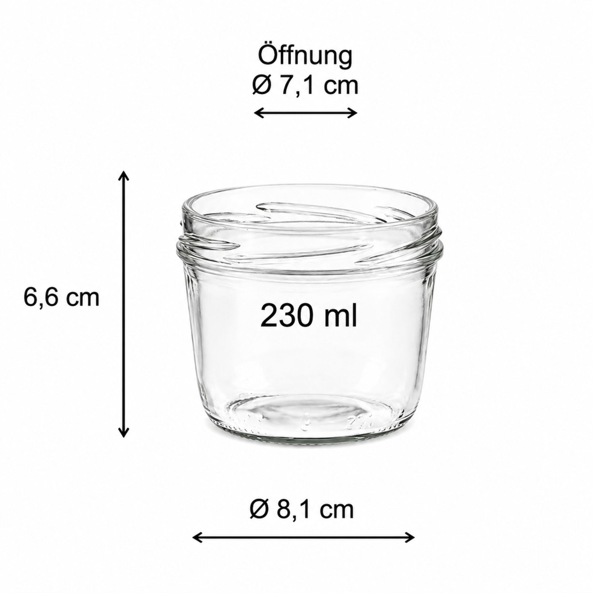 Einmachglas 230 ml Sturzglas mit Deckel in verschiedenen Farben – ideales Glas für Konfitüren, Marmeladen und Einkochprojekte, hochwertiges Design für beste Aufbewahrungsergebnisse.