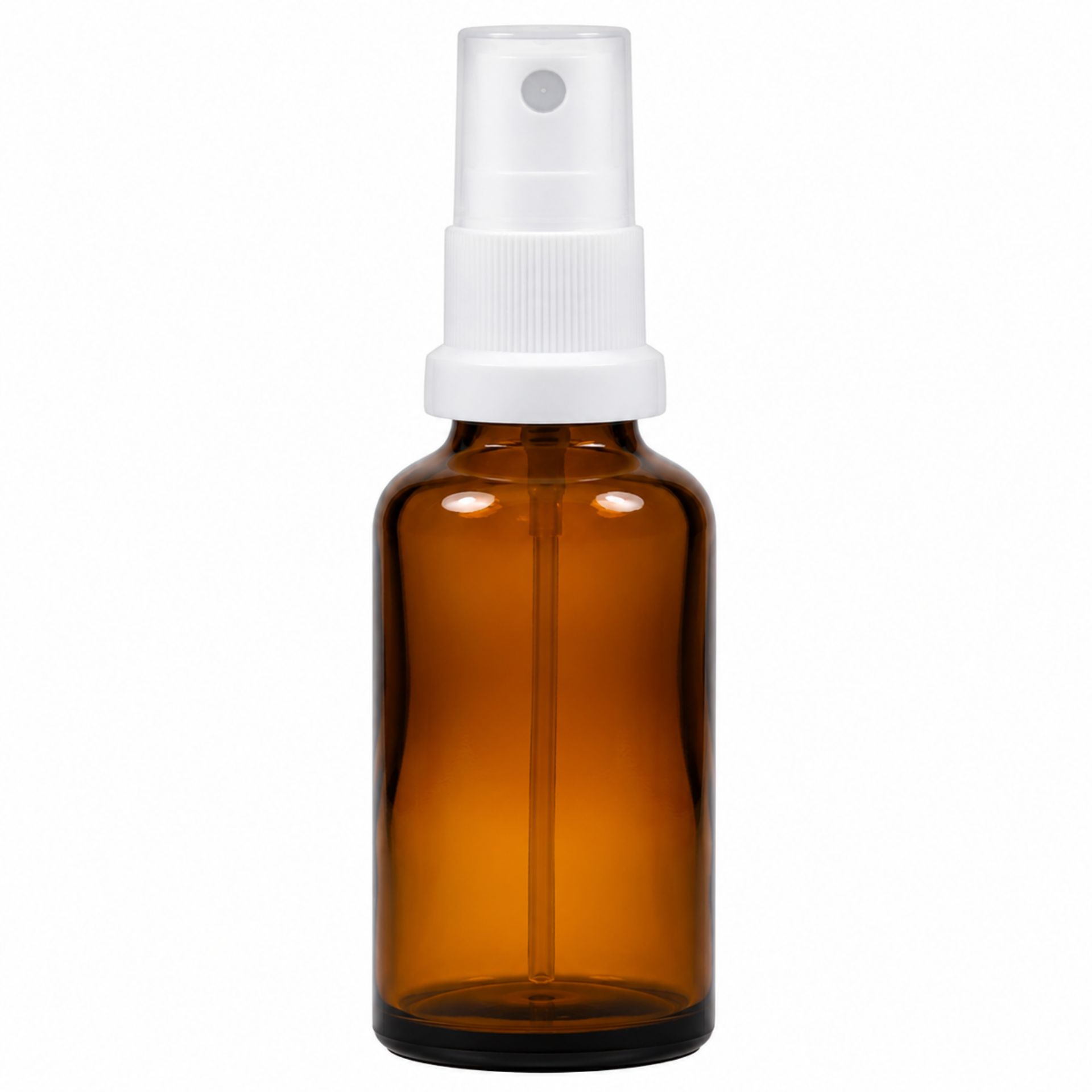 Sprühflasche 30 ml Braun mit Zerstäuber - Praktische Glasflasche ideal für kosmetische Flüssigkeiten oder Aromatherapien - Hochwertiges Design für eine einfache Handhabung und sicheren Verschluss