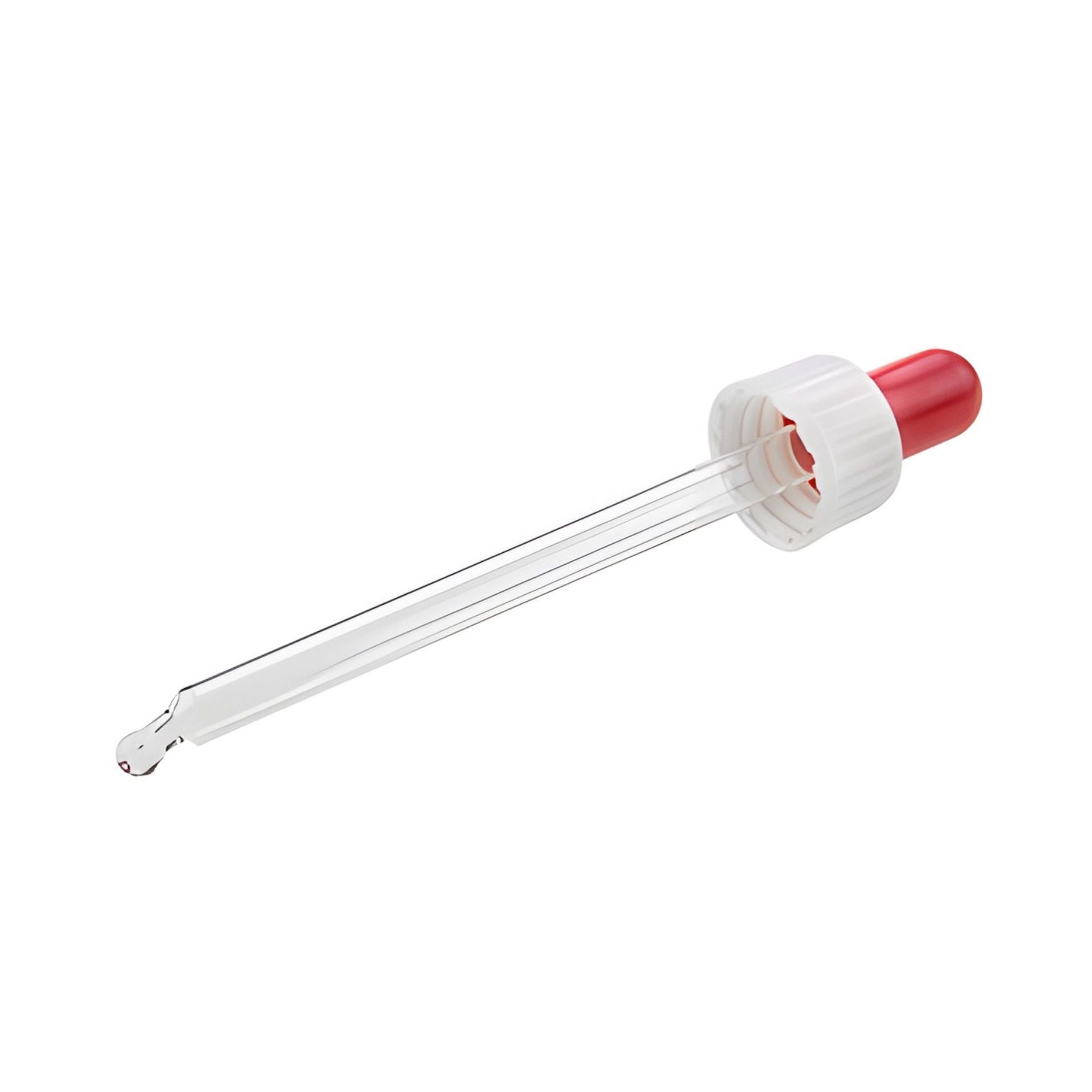 Pipettengarnitur DIN 18 weiß 105 mm für Tropfflasche 100 ml
