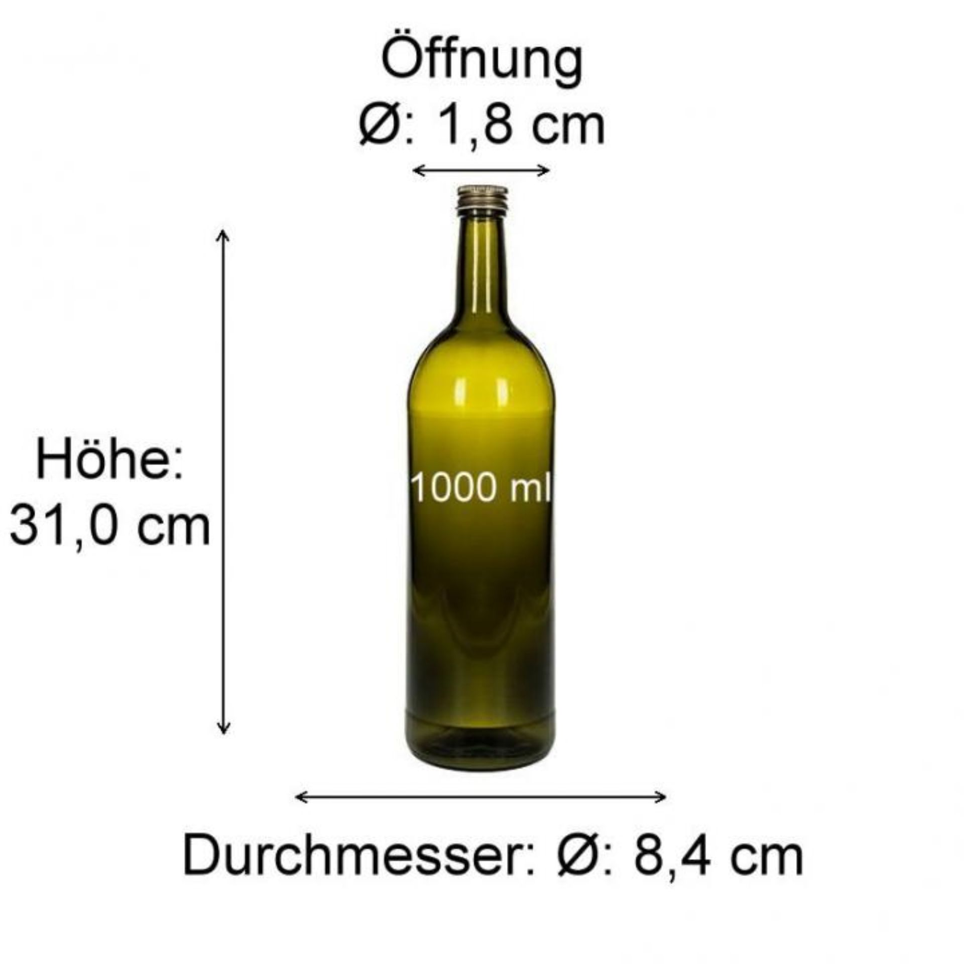 Antike Silber-Bordeaux-Flasche 1000 ml – Stilvolle, dekorative Glasflasche für Weinaufbewahrung und Präsentation. Hochwertige Verarbeitung mit charakteristischem Silber-Finish. Ideal für Sammler und Liebhaber.