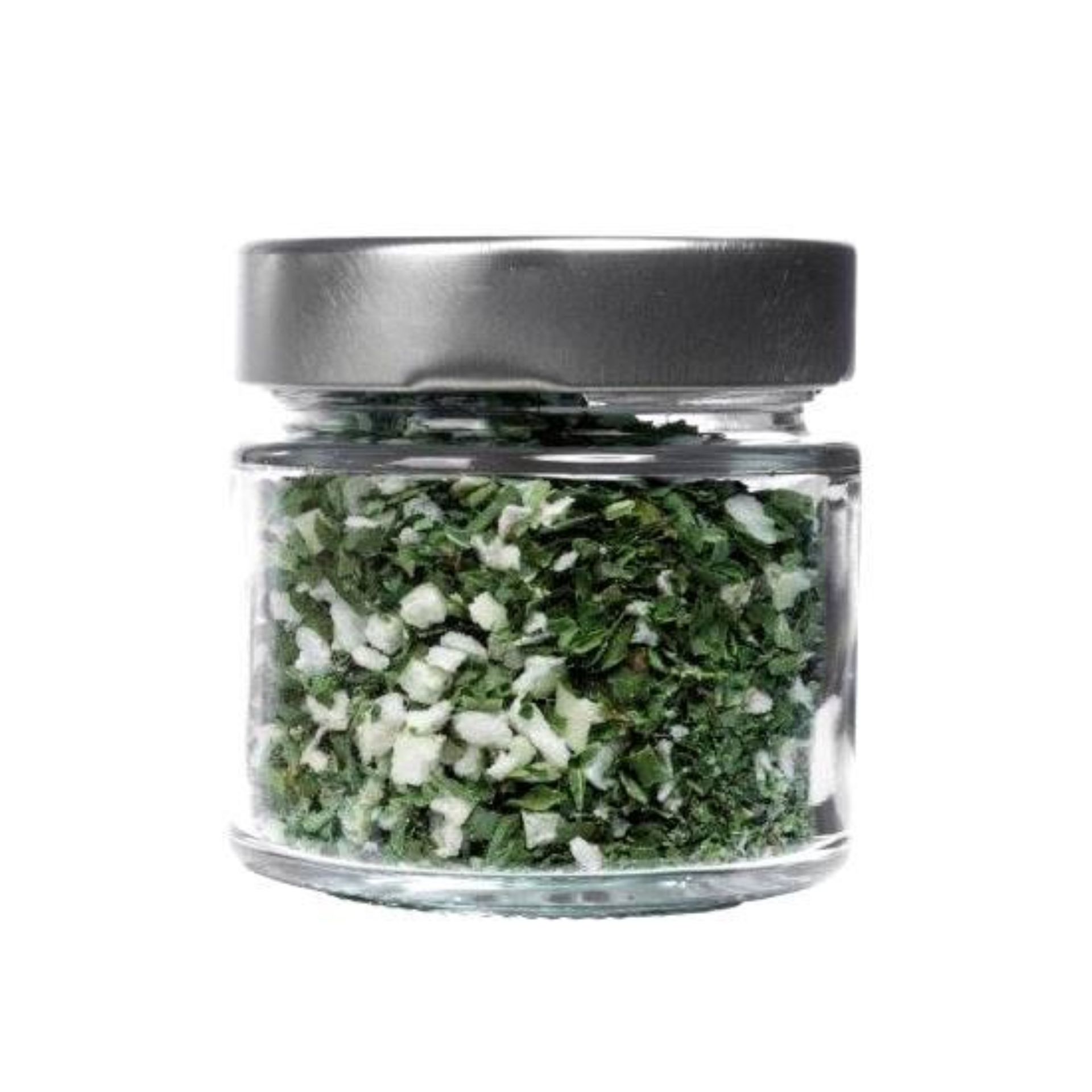 Leere durchsichtige Glasflasche mit Schraubverschluss – 250 ml für Getränke und Lebensmittel Ein stilvolles Arrangement von grünen Glasflaschen und klaren Dosen auf einem Holztisch, beleuchtet von natürlichem Tageslicht in einem modernen Küchendesign.