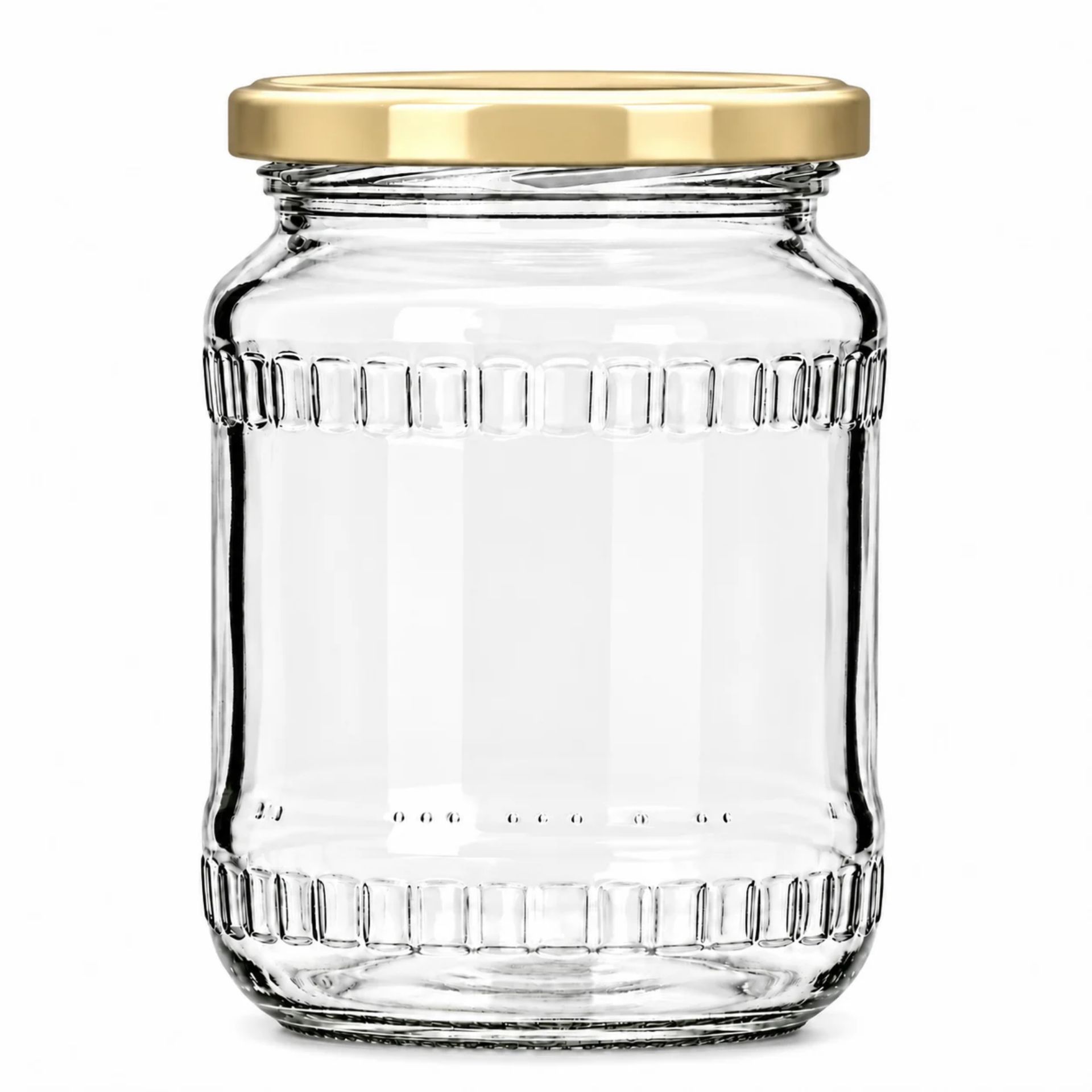 Einmachglas  720 ml Vorratsglas mit Relief