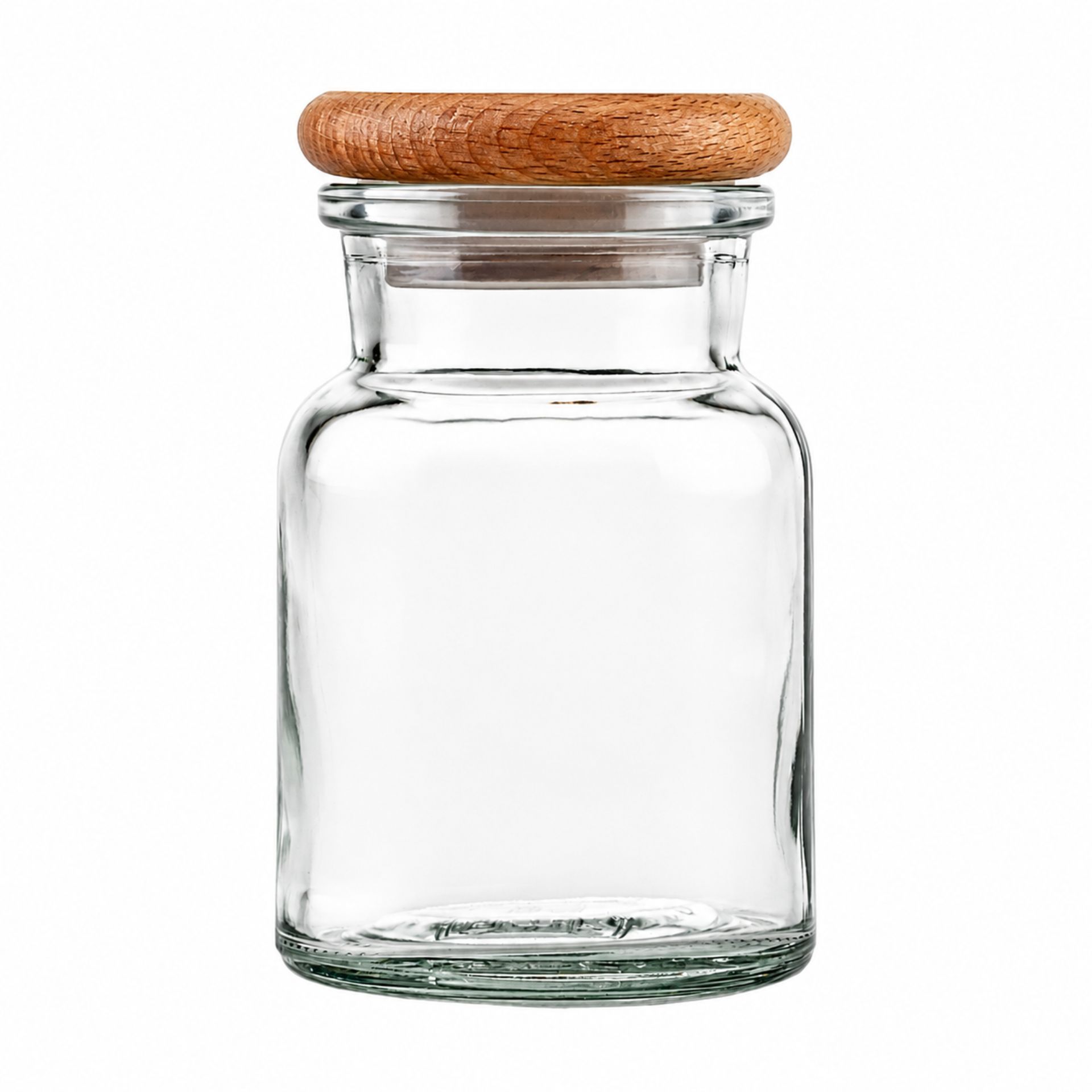 Gewürzglas  150 ml rund mit Holzdeckel