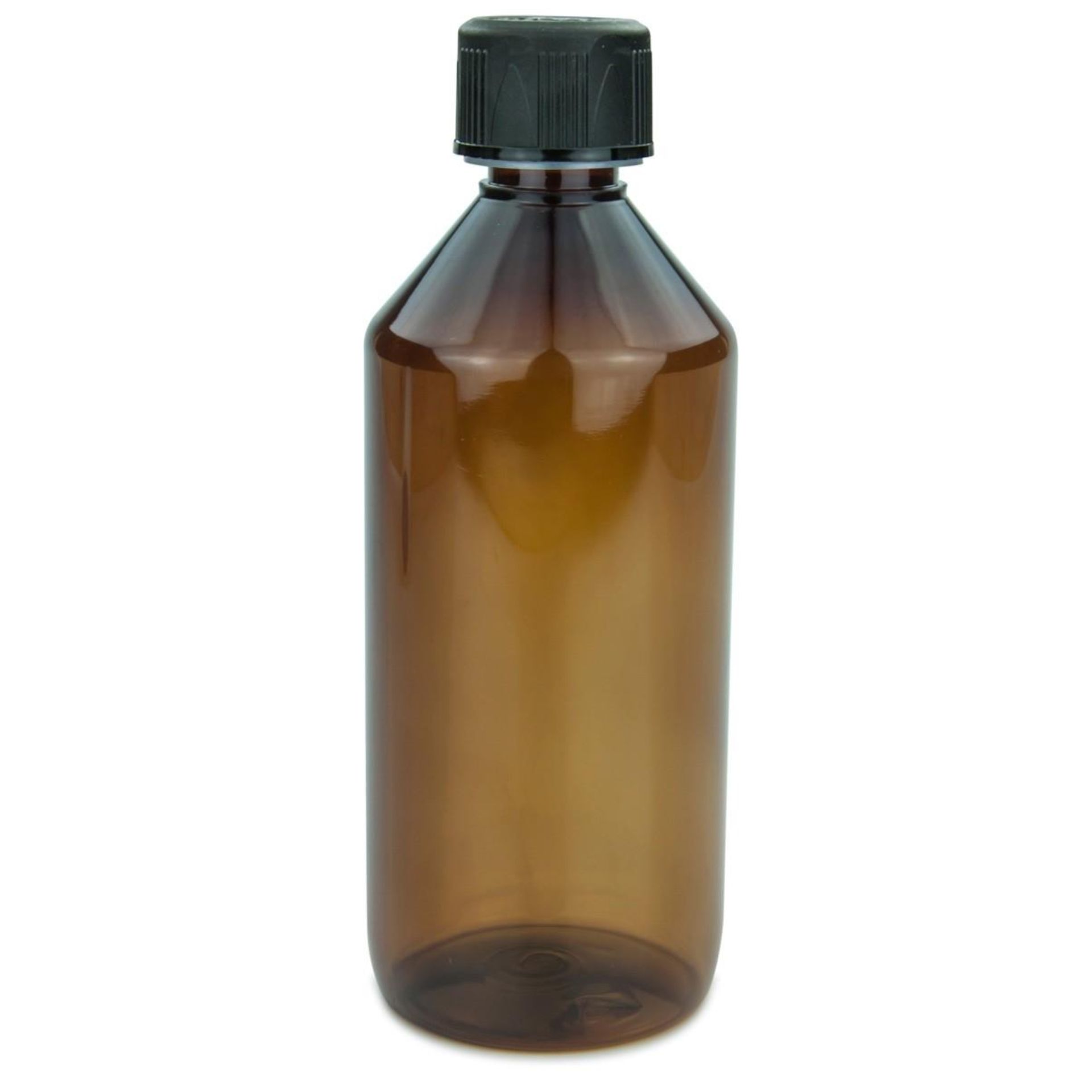 PET Flasche  500 ml braun Laborflasche (Kindersicherung)