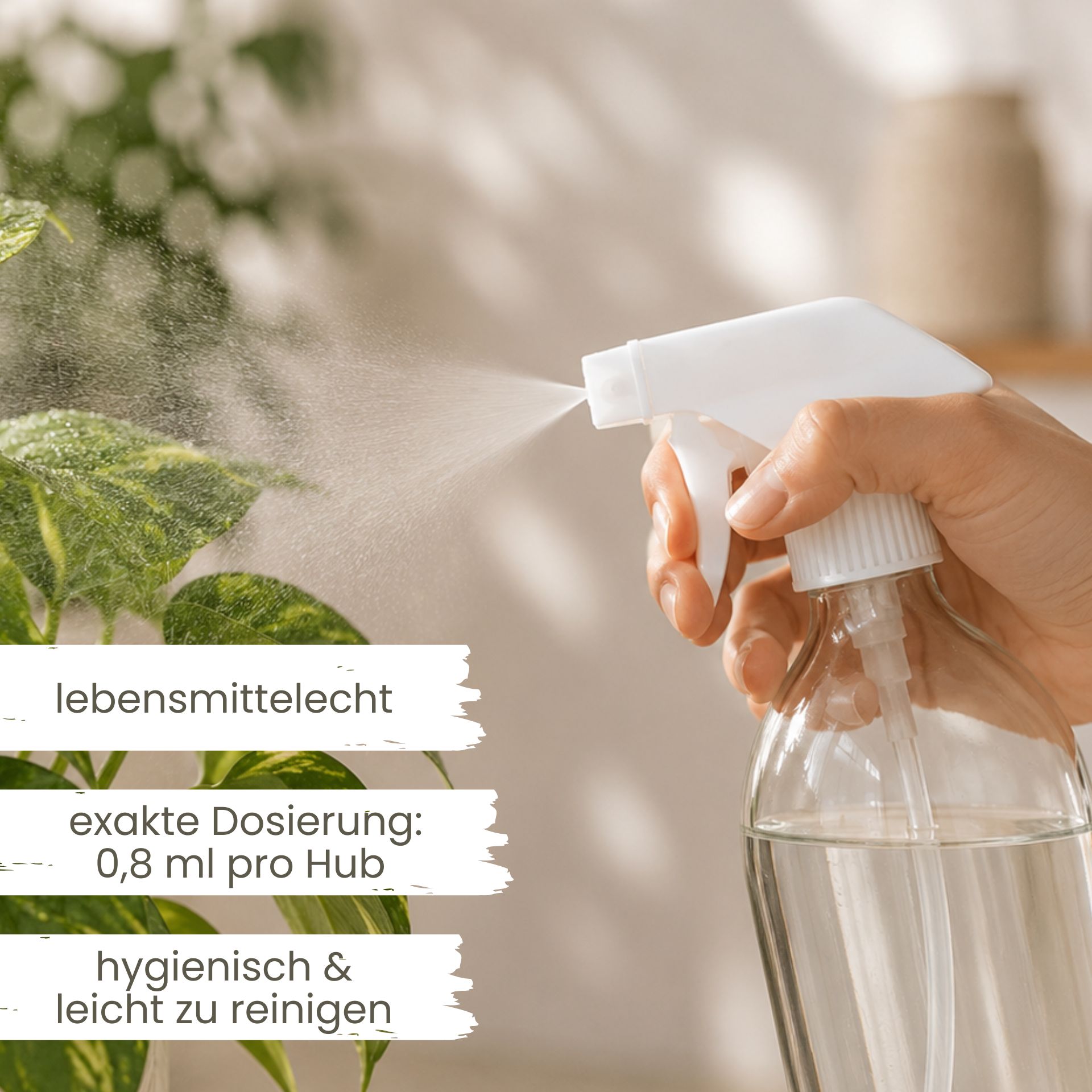 Sprühflasche  250 ml Glas mit Trigger