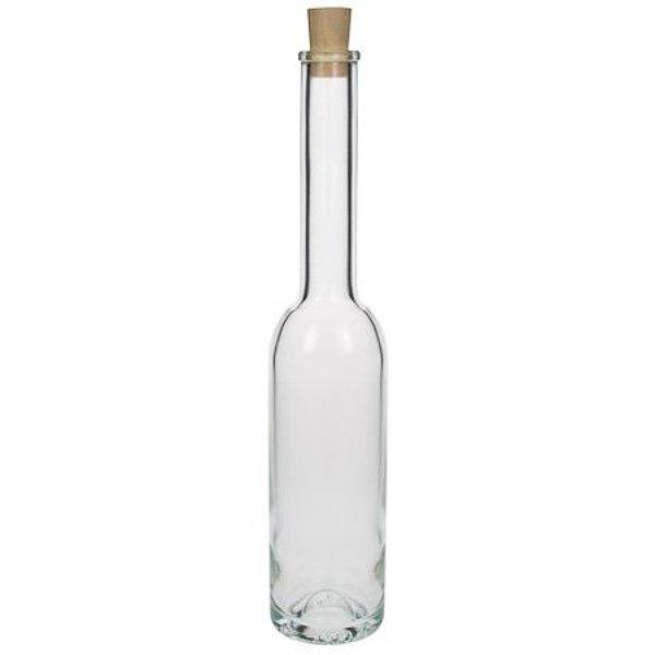 Glasflasche 350 ml schlank hoch mit Korken 