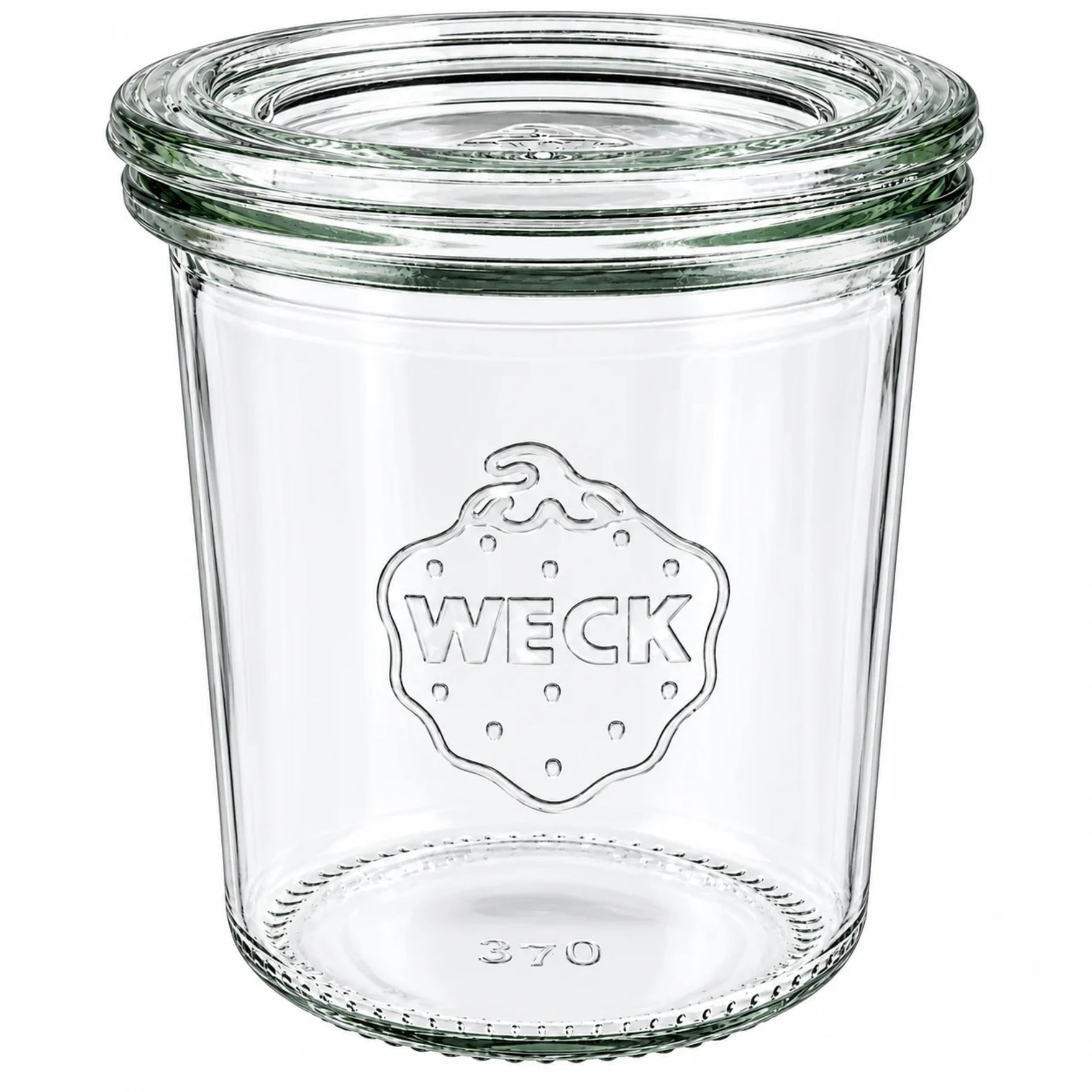 Weck Sturzglas 140 ml mit Deckel, Einmachglas, ideal zum Einmachen und Aufbewahren von Lebensmitteln, klar, hochwertiges Glasdesign, robust und wiederverwendbar.