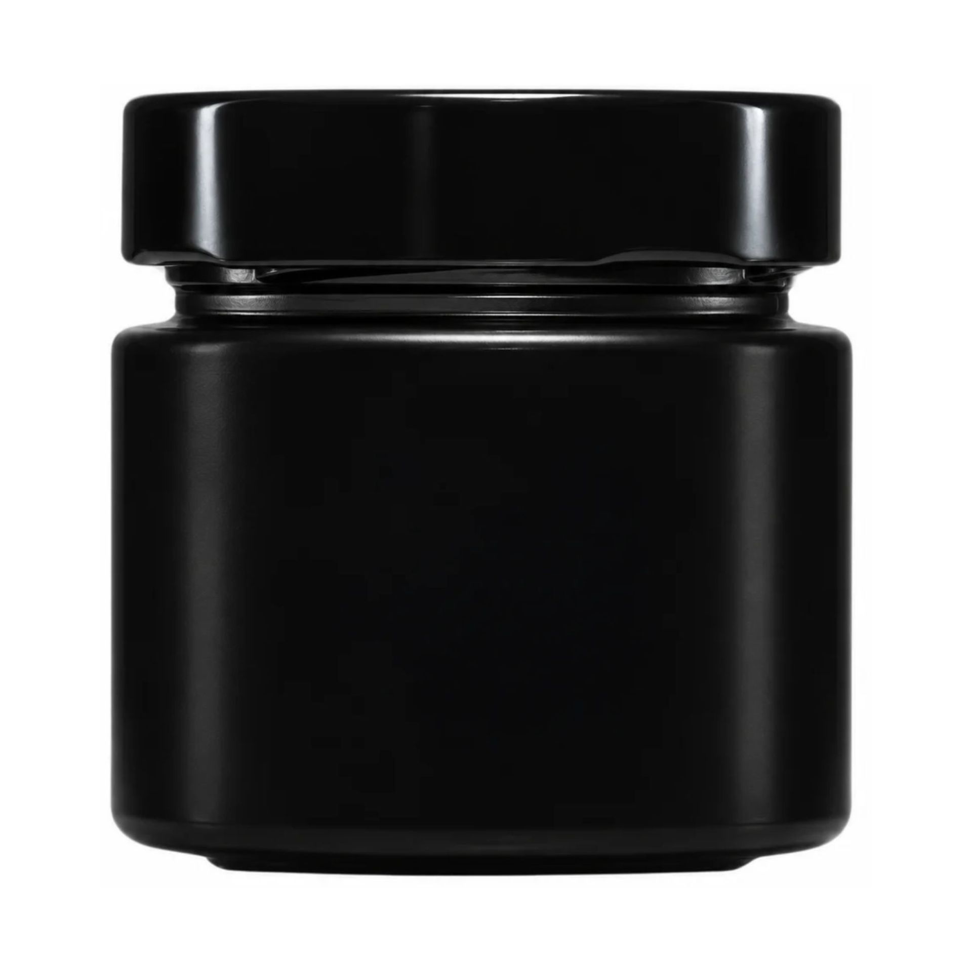 mikken ART Glasdose  125 ml schwarz Deckel