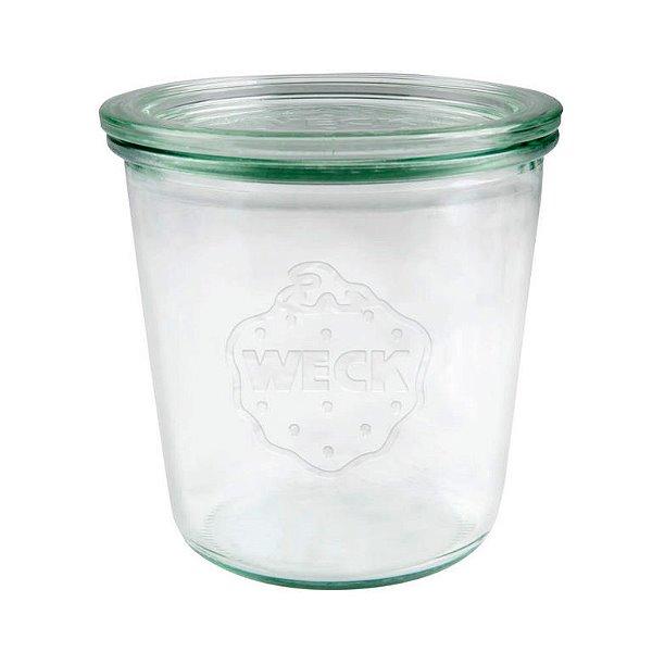 WECK Sturzglas  580 ml Einmachglas mit Gummiring und Klammern 1/2 Liter