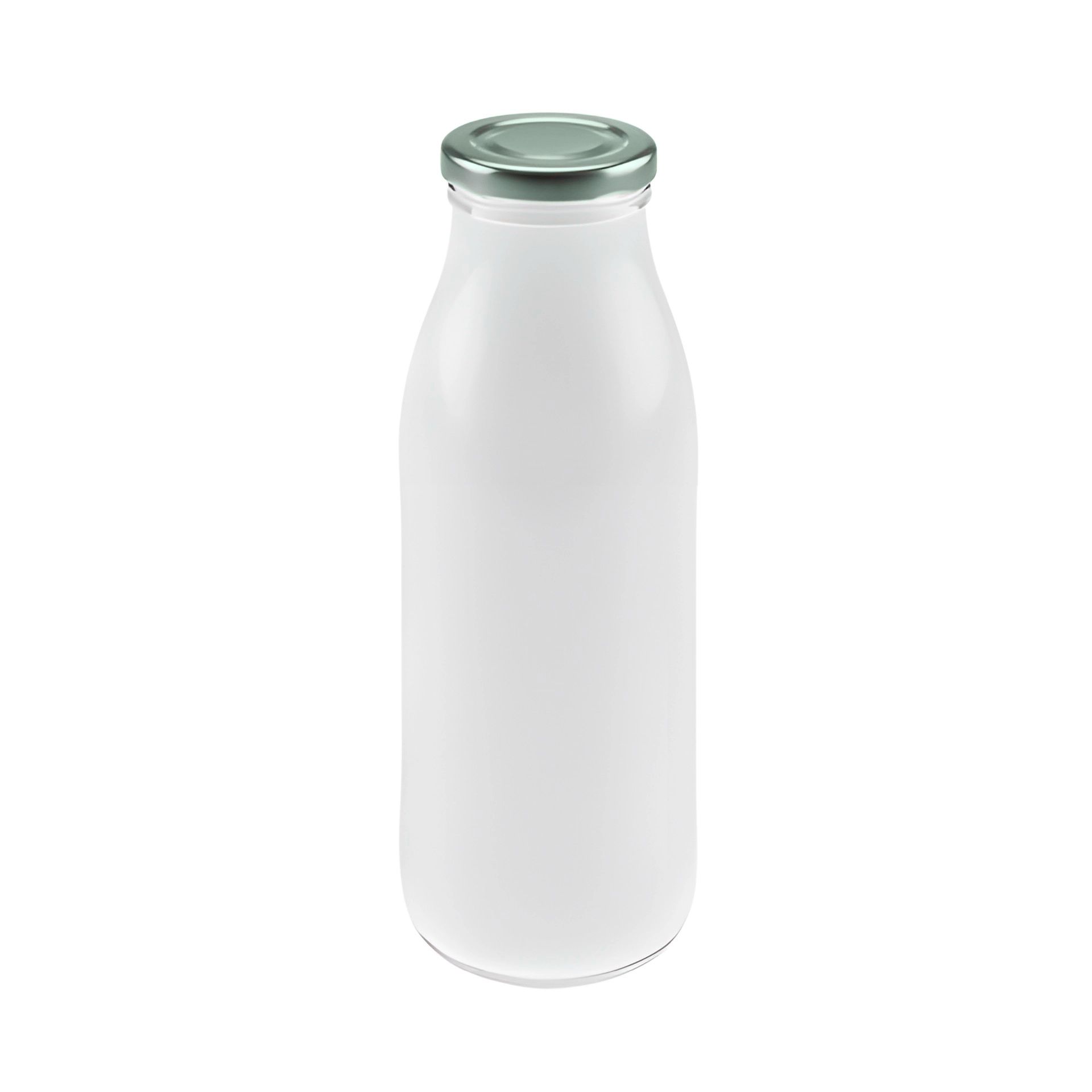 Glasflasche Schraubverschlussflasche 500 ml Milchflasche Saftflasche