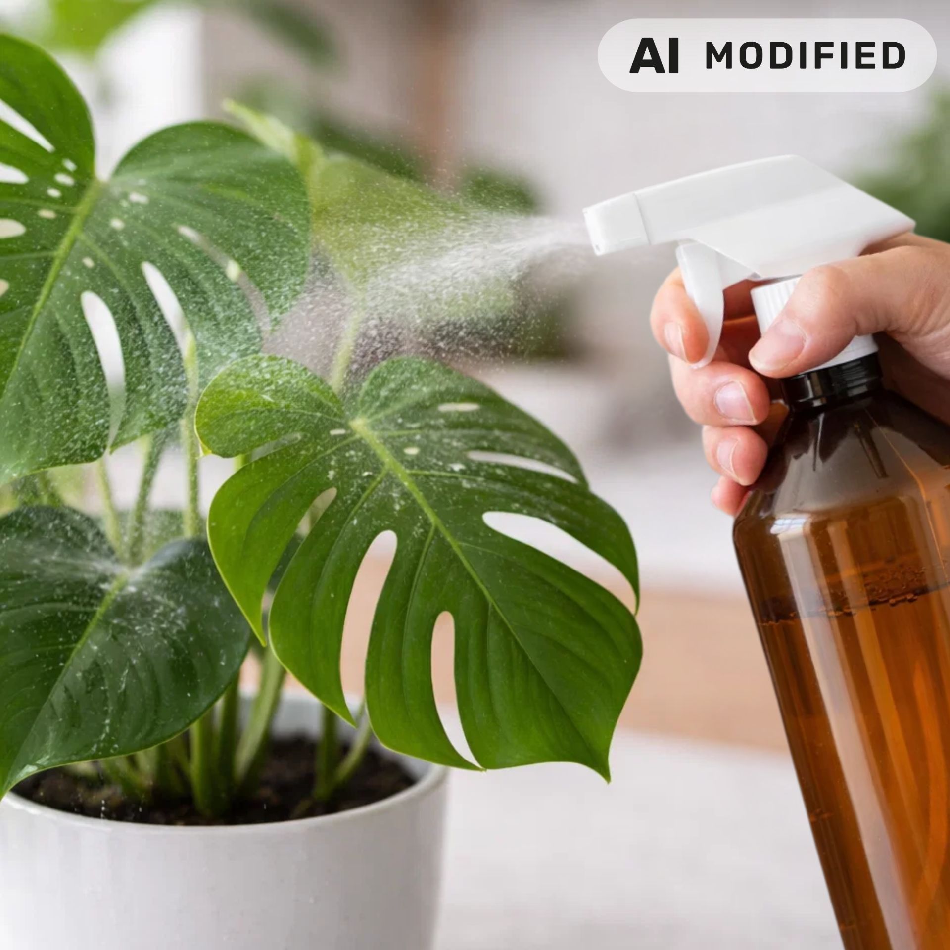 Sprühflasche  500 ml PET braun Kunststoff