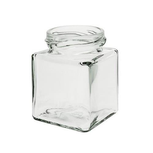106 ml Gewürzglas Marmeladenglas Geschenkglas Quadratisch 