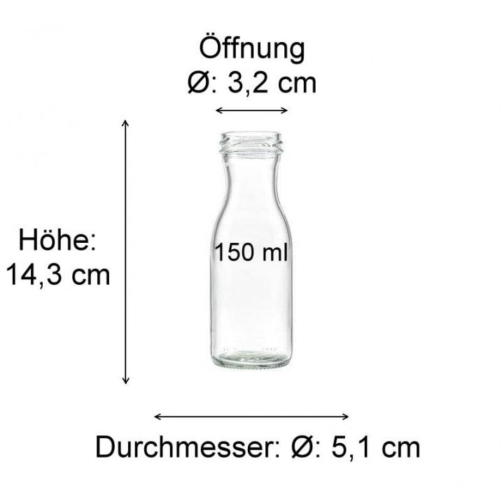 Glasflasche  150 ml Saftflasche